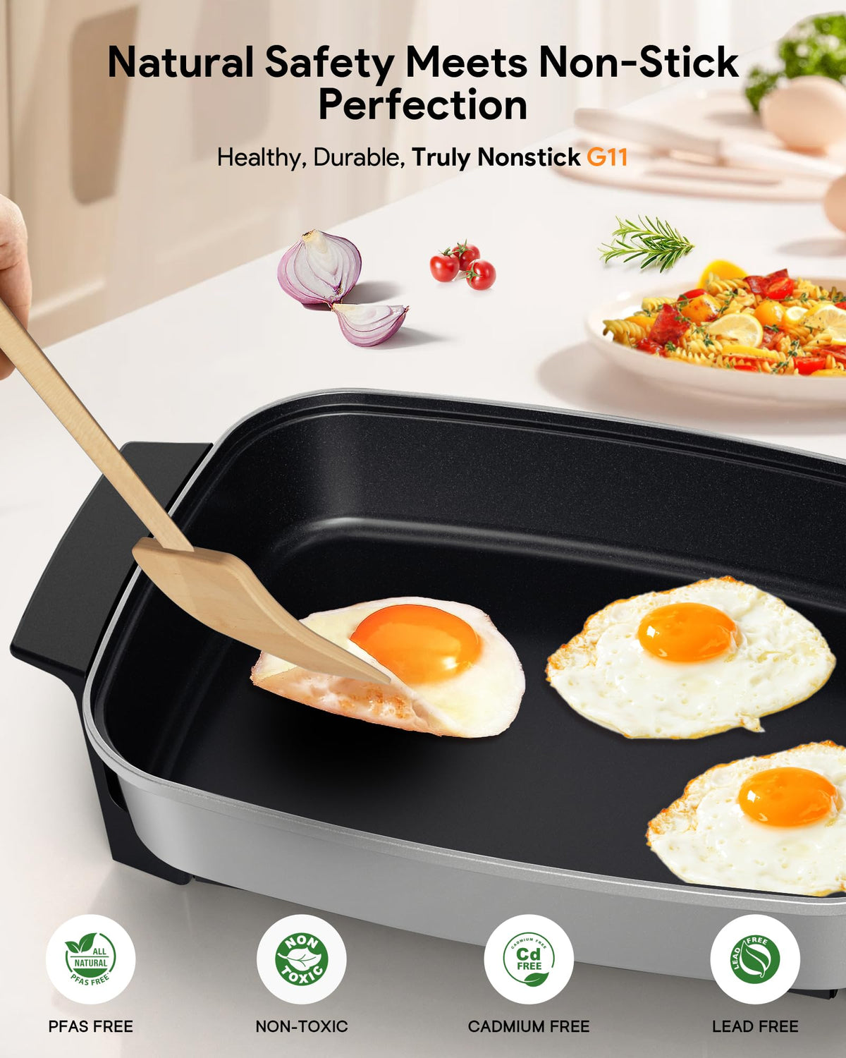 Medley XL Digital Electric Skillet (Cool Gray)