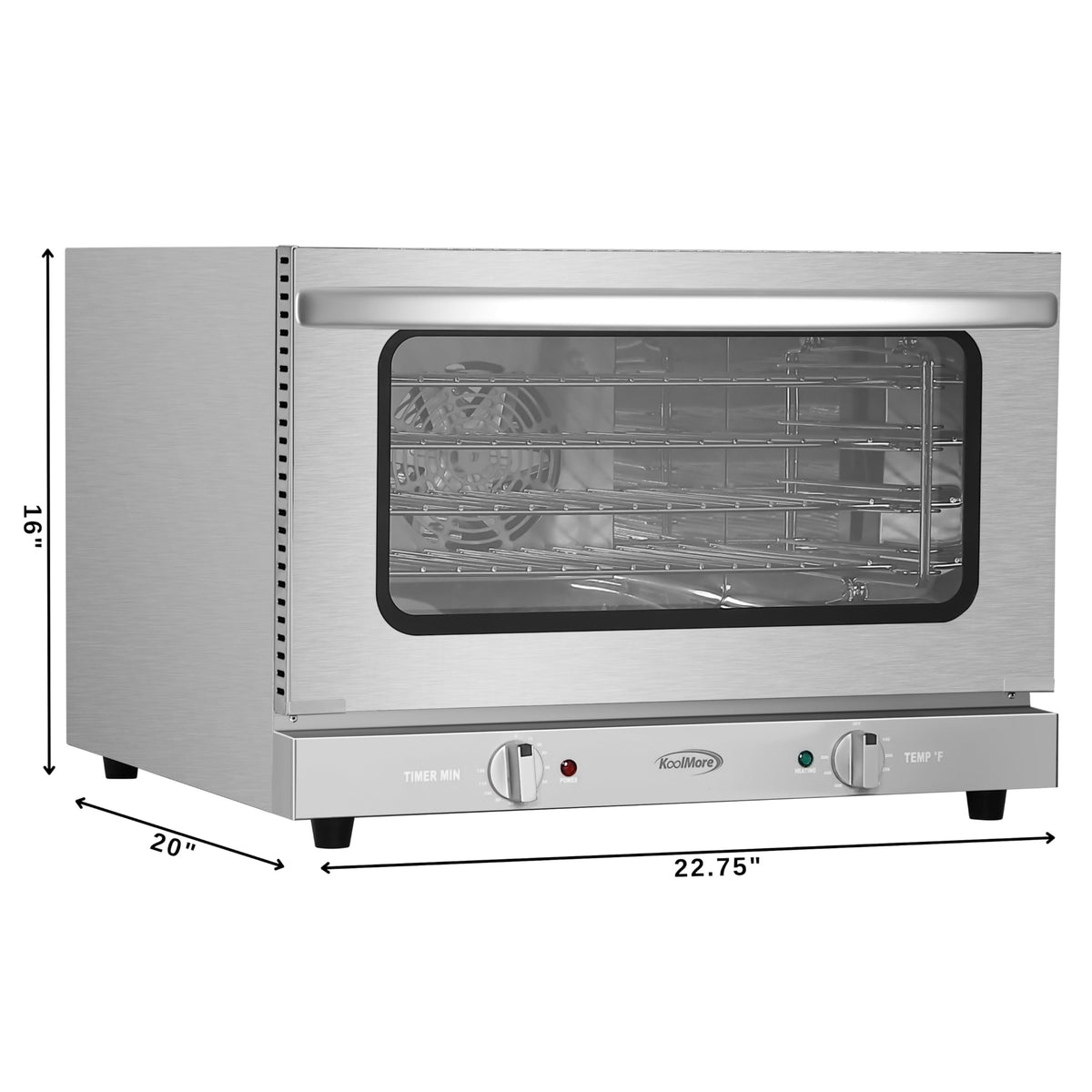23 in. Commercial Countertop Convection Oven for Half