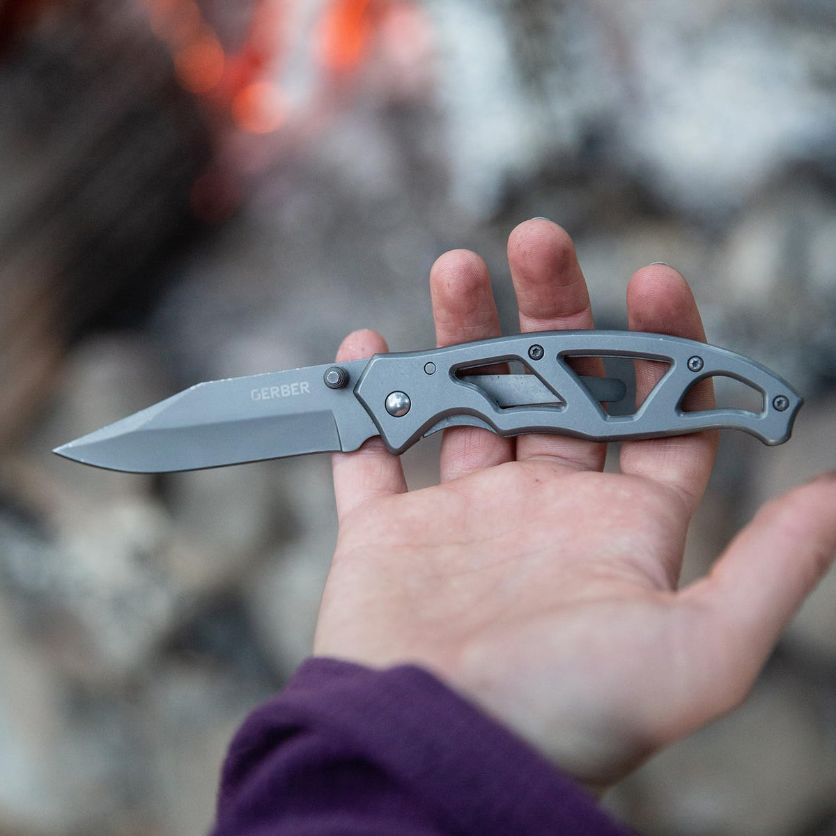 Gear Paraframe I EDC Folding Pocket Knife with Clip (3" / Paraframe I (Fine Edge - Stainless Steel))