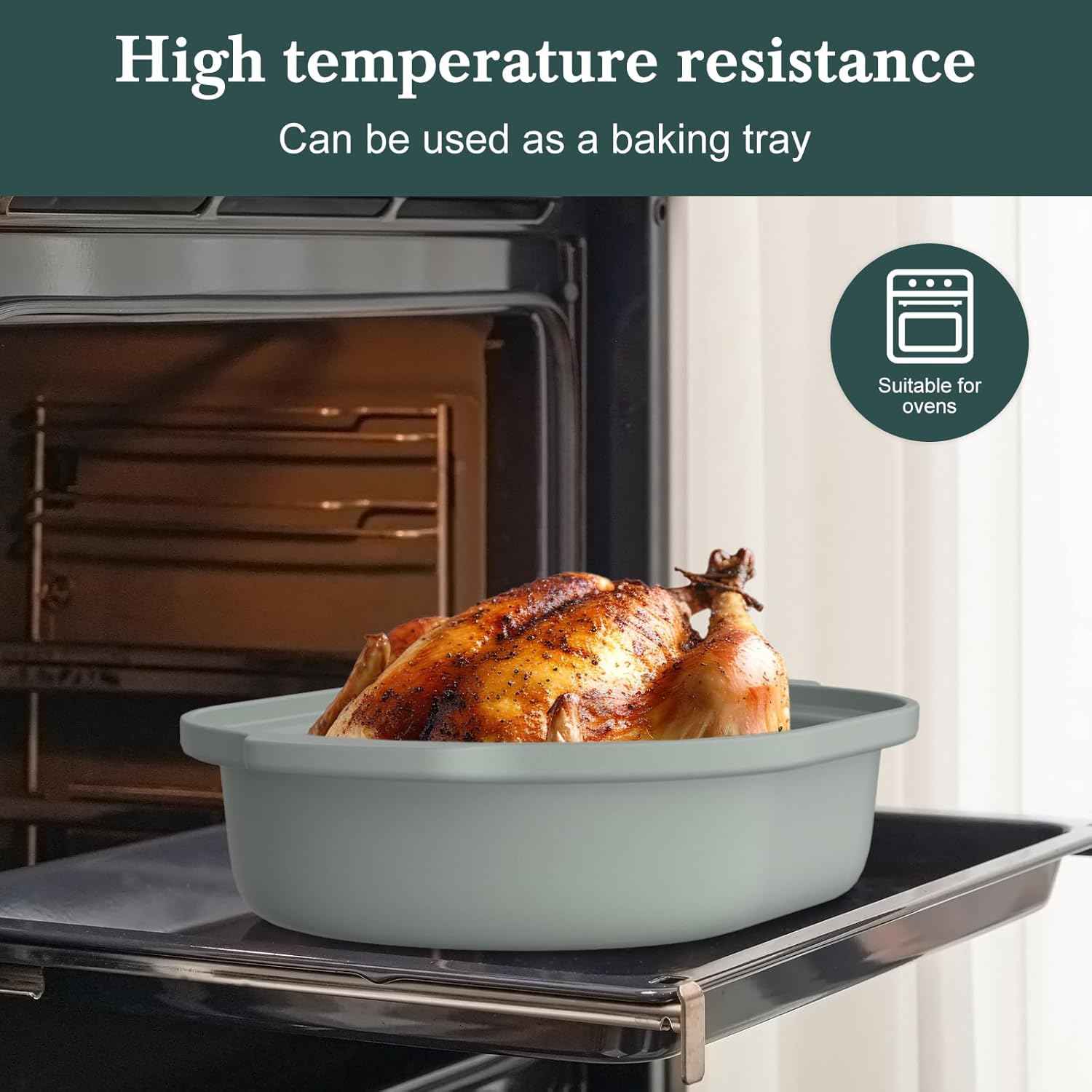 4 Quart Programmable Slow Cooker with Flexible Easy Programming, 8-in-1 Multi-Cooker with Dishwasher Safe Lid & Removable Crock Pot & Wooden Spoon, Nonstick, Oven Safe Pot to 500°F, Olive