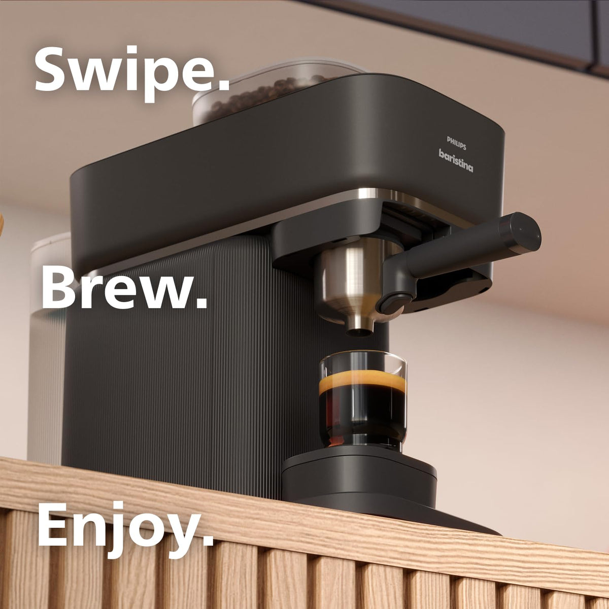 Baristina Espresso Machine & Milk Frother Bundle (Espresso Machine + Milk Frother / Black)