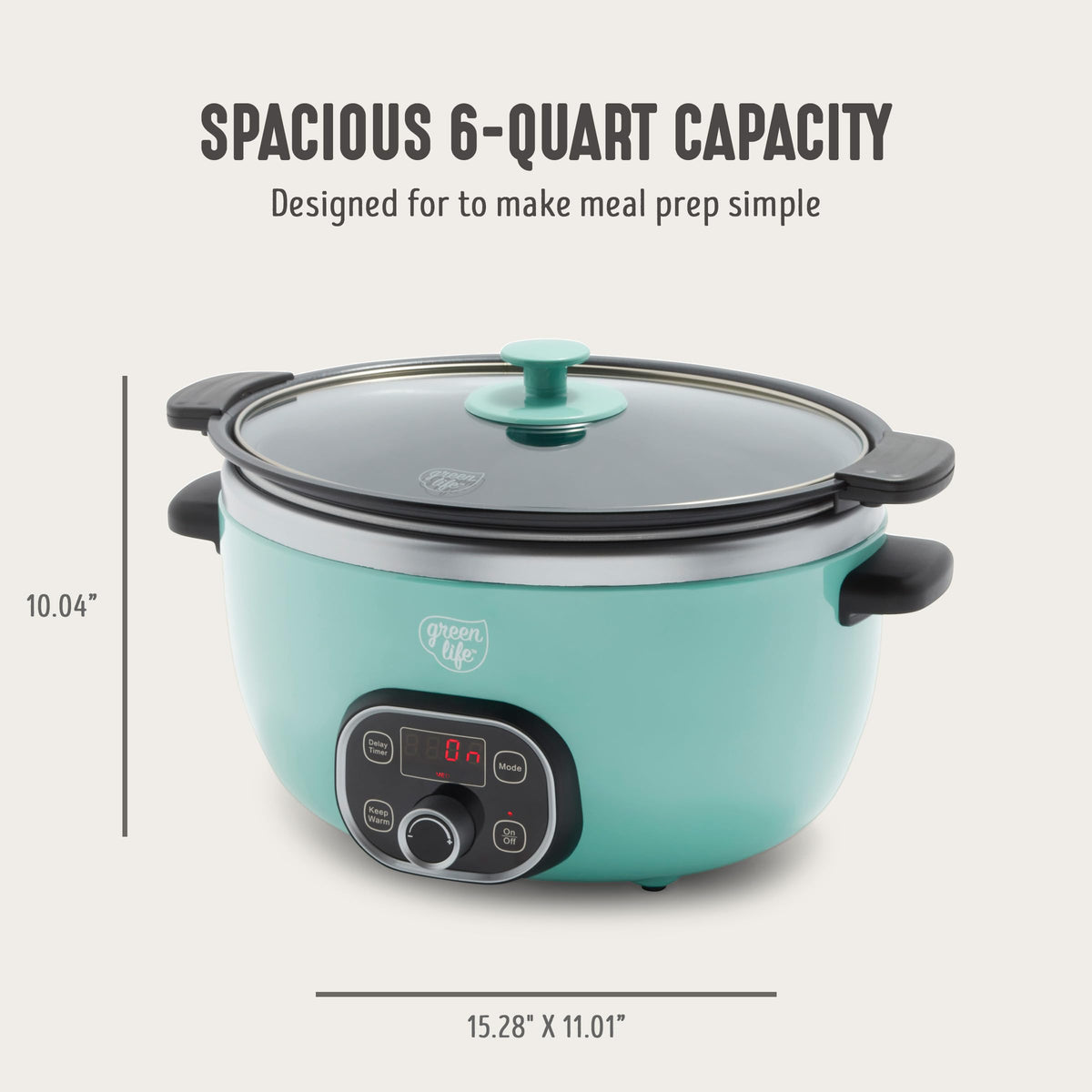 6QT Ceramic Nonstick Slow Cooker