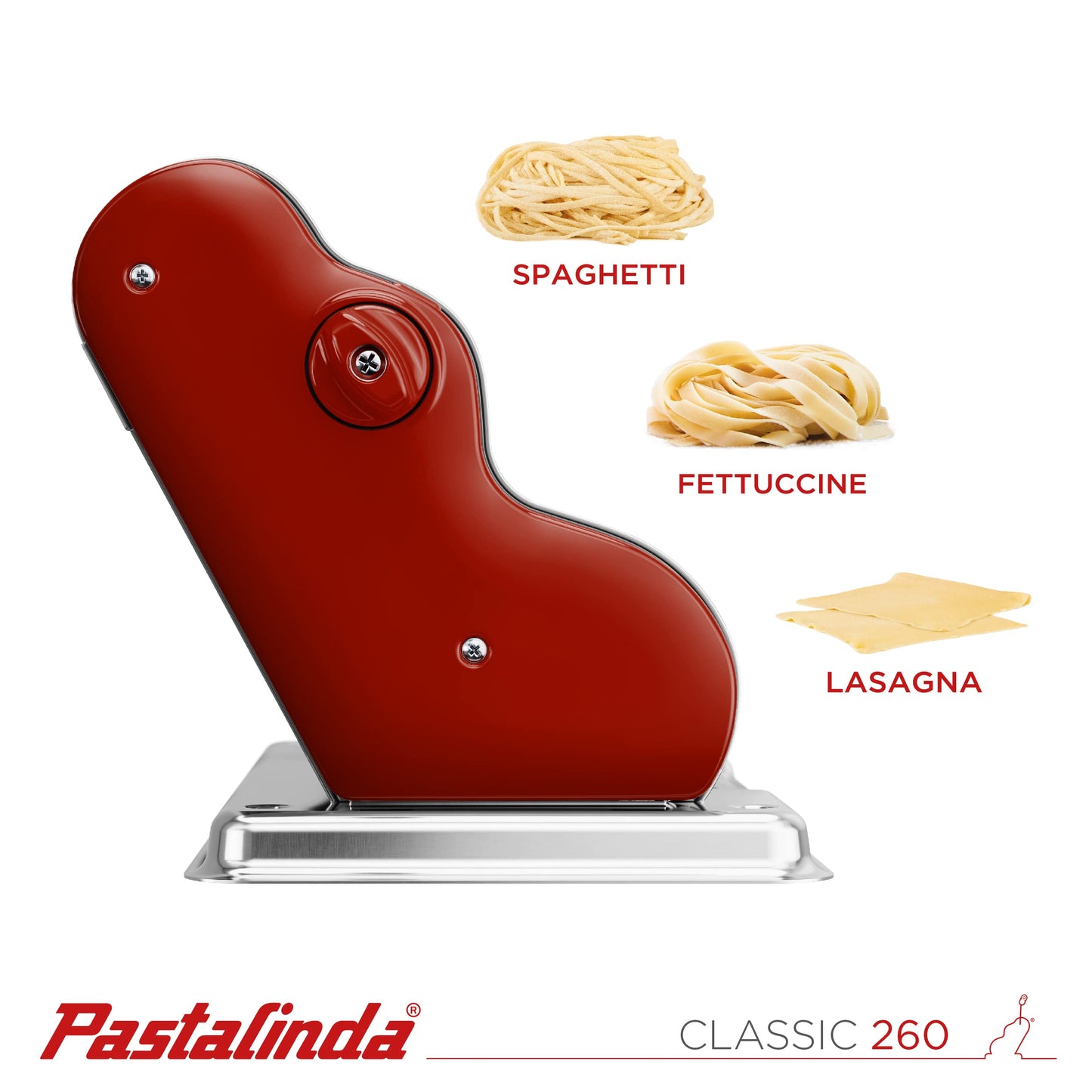 Classic 260 Pasta Maker Machine (Bordeaux)