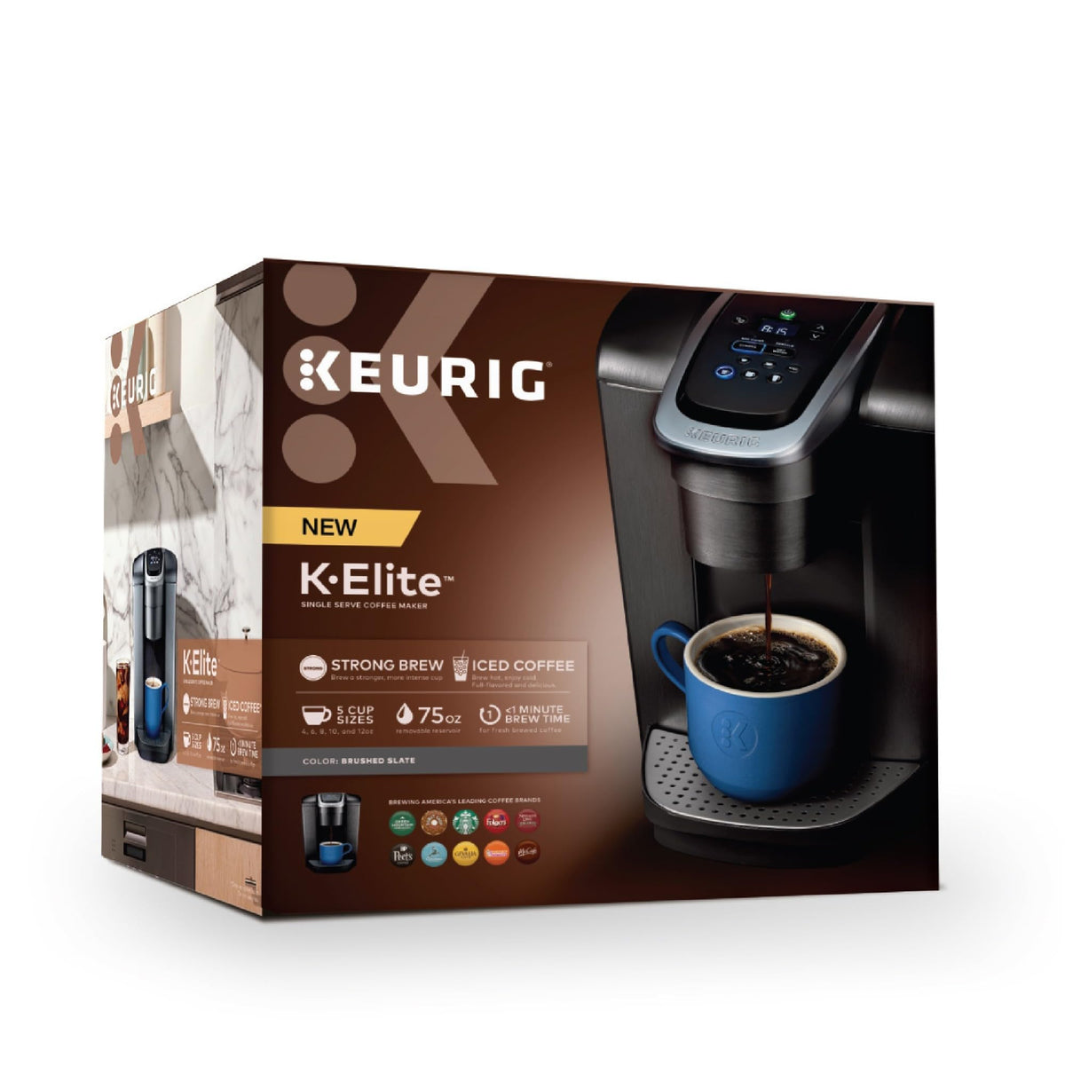 K Elite Single Serve K (Brushed Slate)