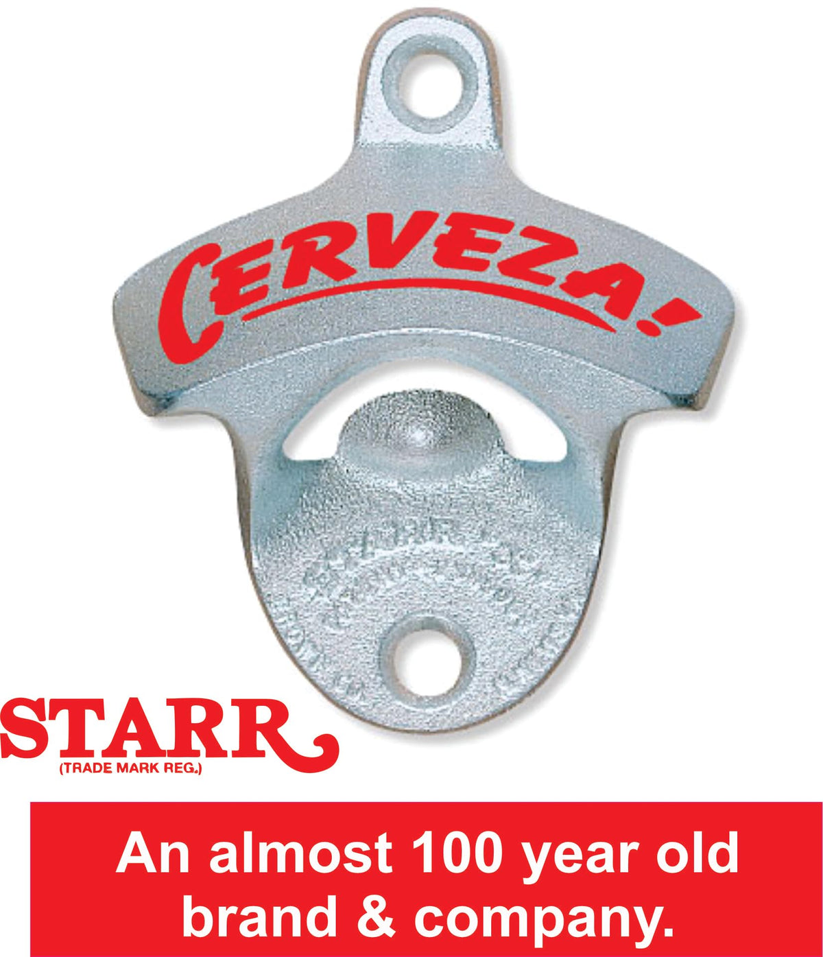 Original Cerveza Wall Mounted Bottle Opener