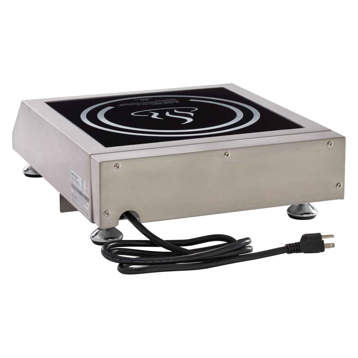 1800W Silver Black Induction Cooktop Burner (1800 W (120V) / Countertop / Silver/Green/Black)