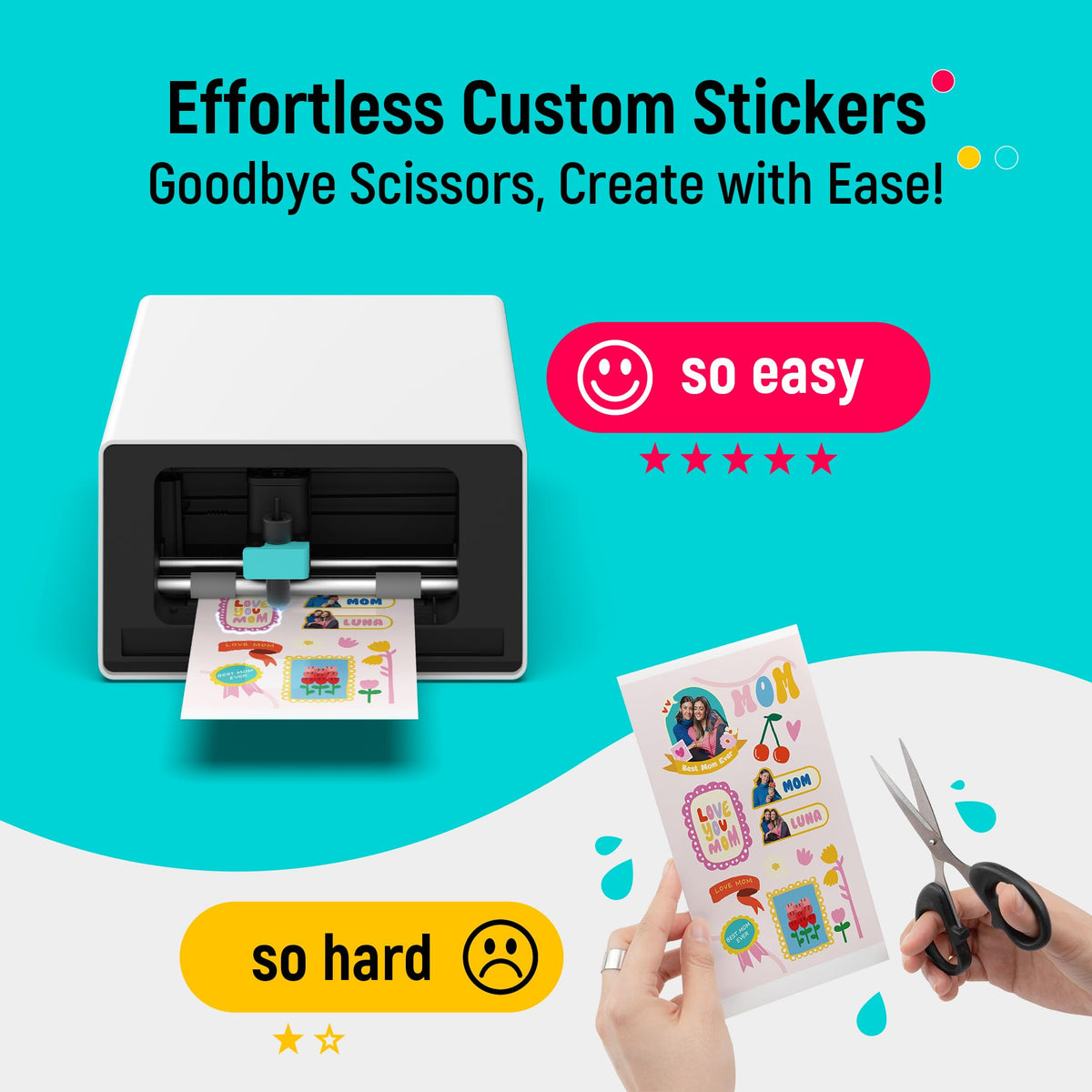 PixCut S1 Color Sticker Printer & Cutting Machine