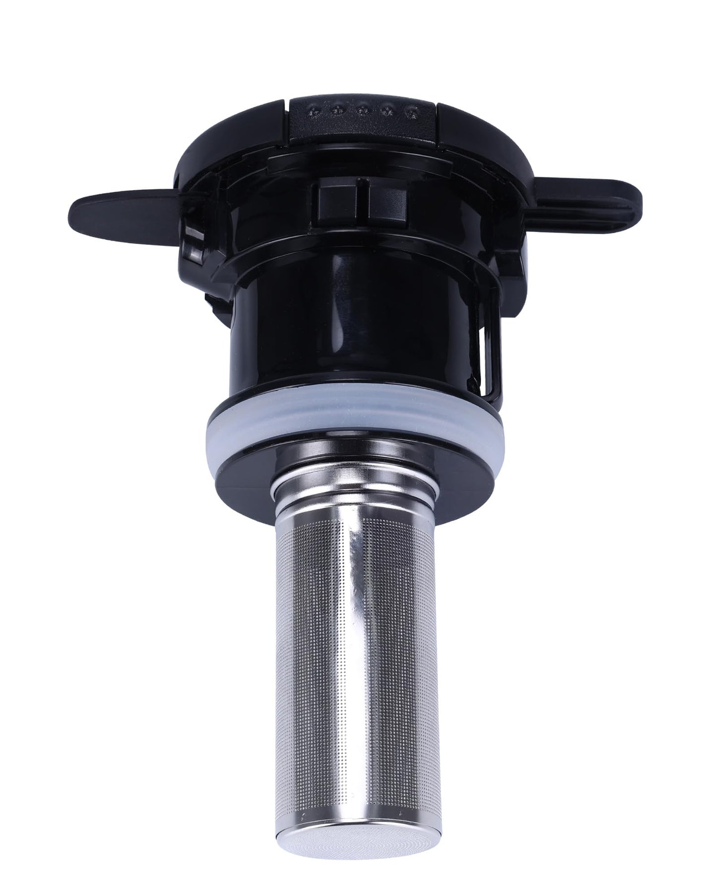 Stainless Steel Thermal Coffee Carafe Lid With Tea Infuser (black lid / universal)
