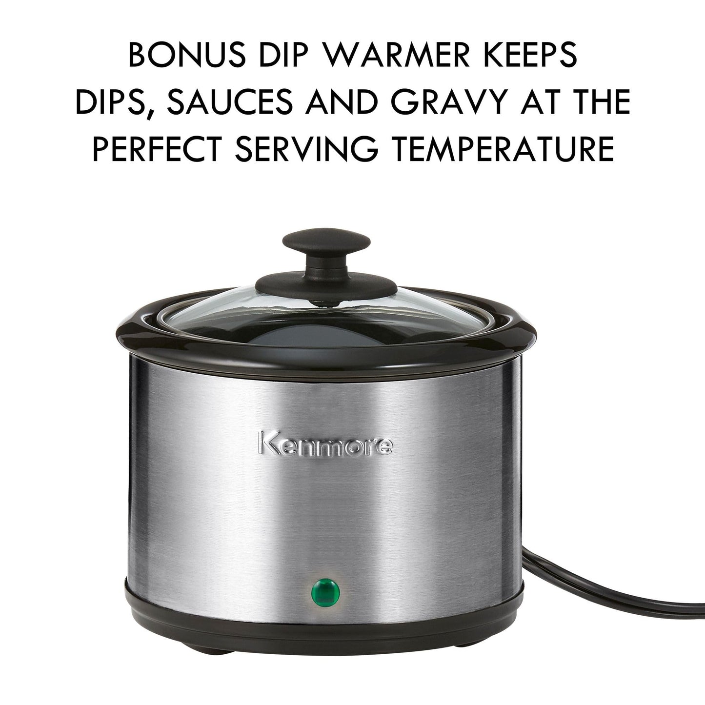 Kenmore 7 Quart Slow Cooker Programmable Kitchen Appliance Dipper Sauce (7 Qt Slow Cooker)