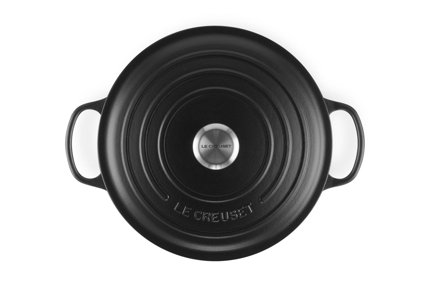 Enameled Cast Iron Round Dutch Oven (Licorice / 7.25 Qt)