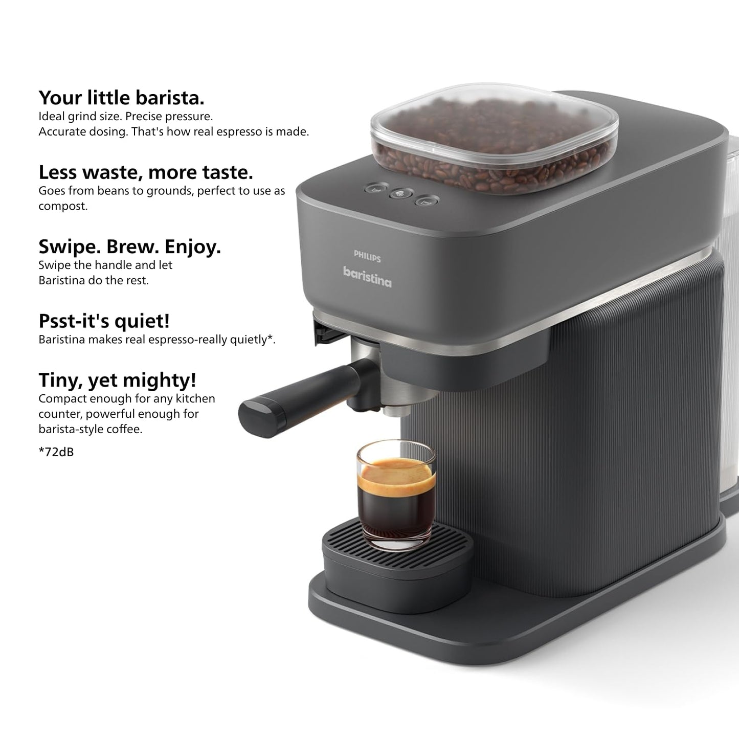 Baristina Espresso Machine (Espresso Machine / Black)