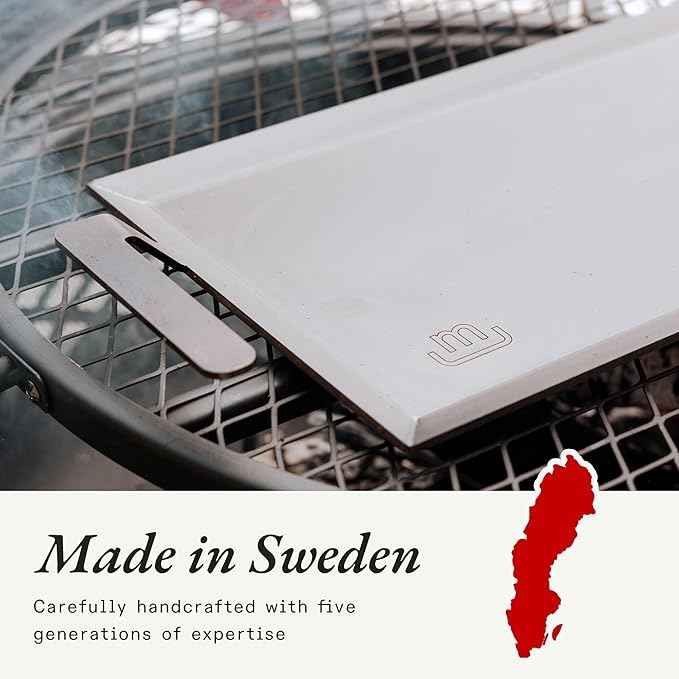 Made In Cookware | Carbon Steel Griddle - (Like Cast Iron, but Better) | Professional Cookware | Crafted in Sweden | Induction Compatible
