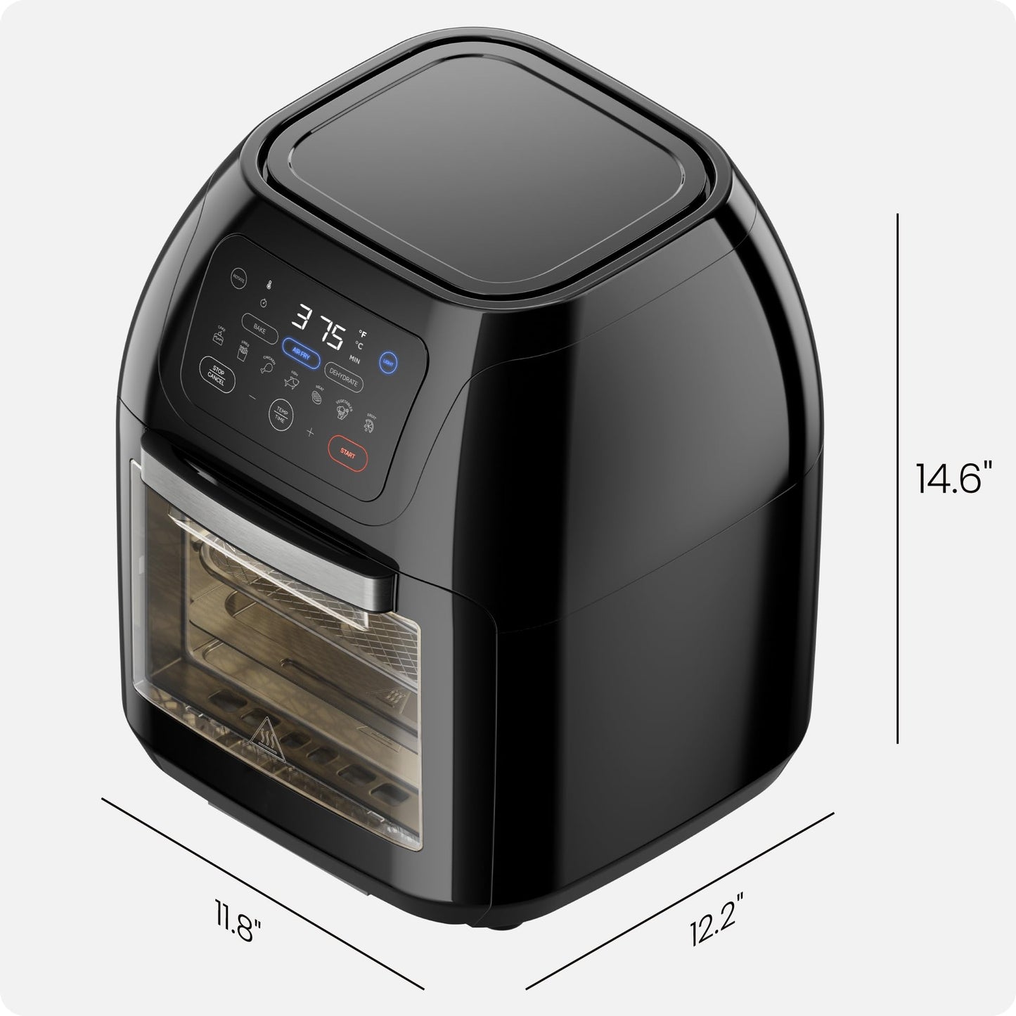Multifunctional Digital Air Fryer+ Rotisserie (10 quarts / Black)