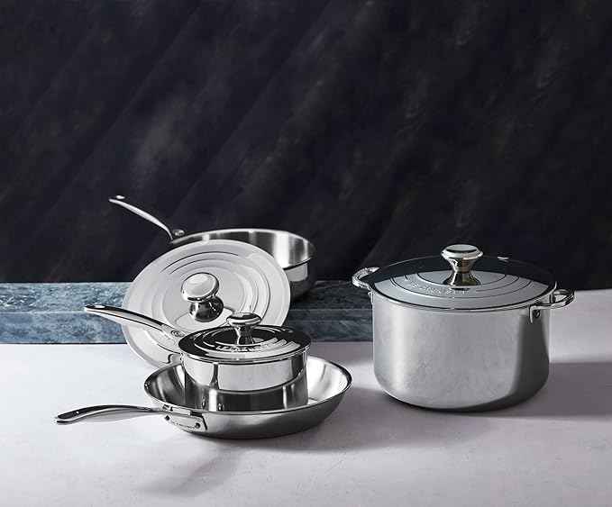 Le Creuset 7 Piece Set - Stainless Steel