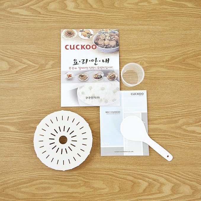 CUCKOO CRP-HS0657FW 6-Cup (Uncooked) 12-Cup (Cooked) Induction Heating Pressure Rice Cooker with Nonstick Inner Pot & 16 Menu Modes (White/Silver, Made in Korea)
