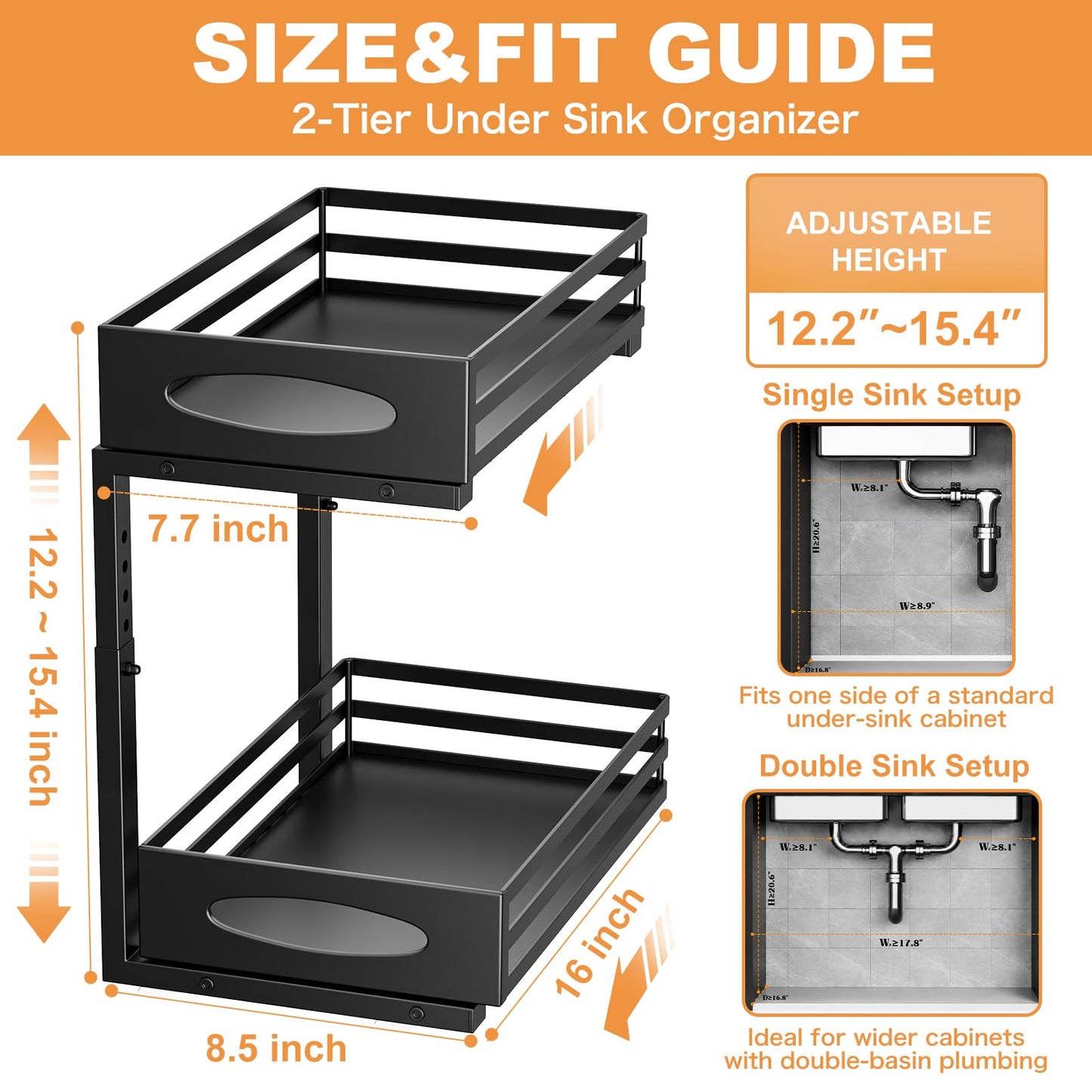 Under Sink Organizer (Black)