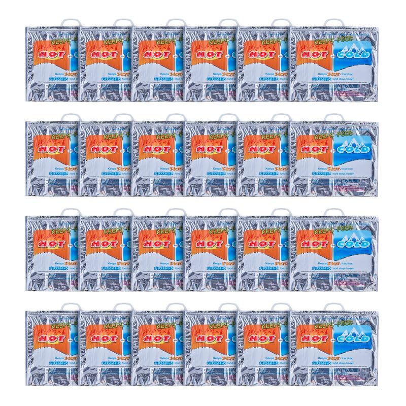 Hot and Cold Insulated Bags for Food Delivery (Medium (Meal and Grocery Size))