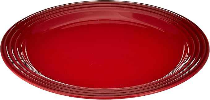 Le Creuset Stoneware Set of 4 Dinner Plates, 10.5" each, Cerise