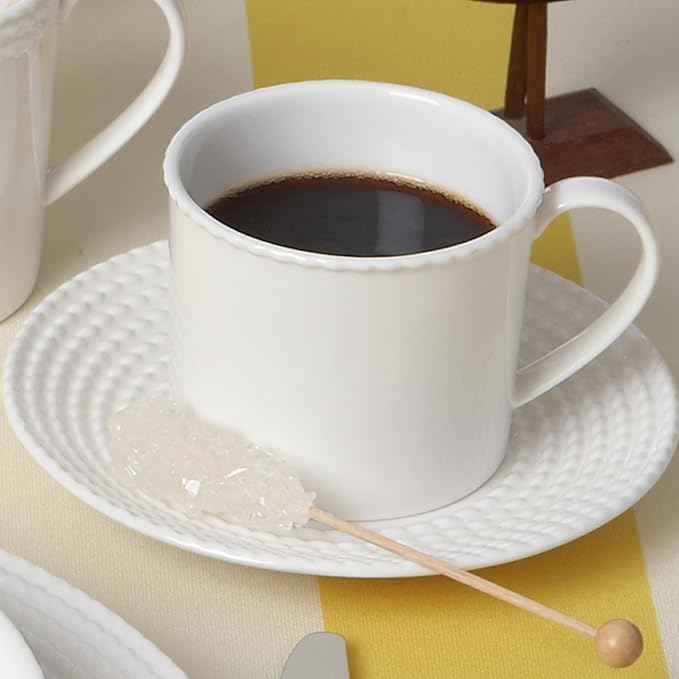 kate spade new york Wickford Tidbit Plate 1-Piece, Side Plate, Service for 1, White, 6-inch Diameter