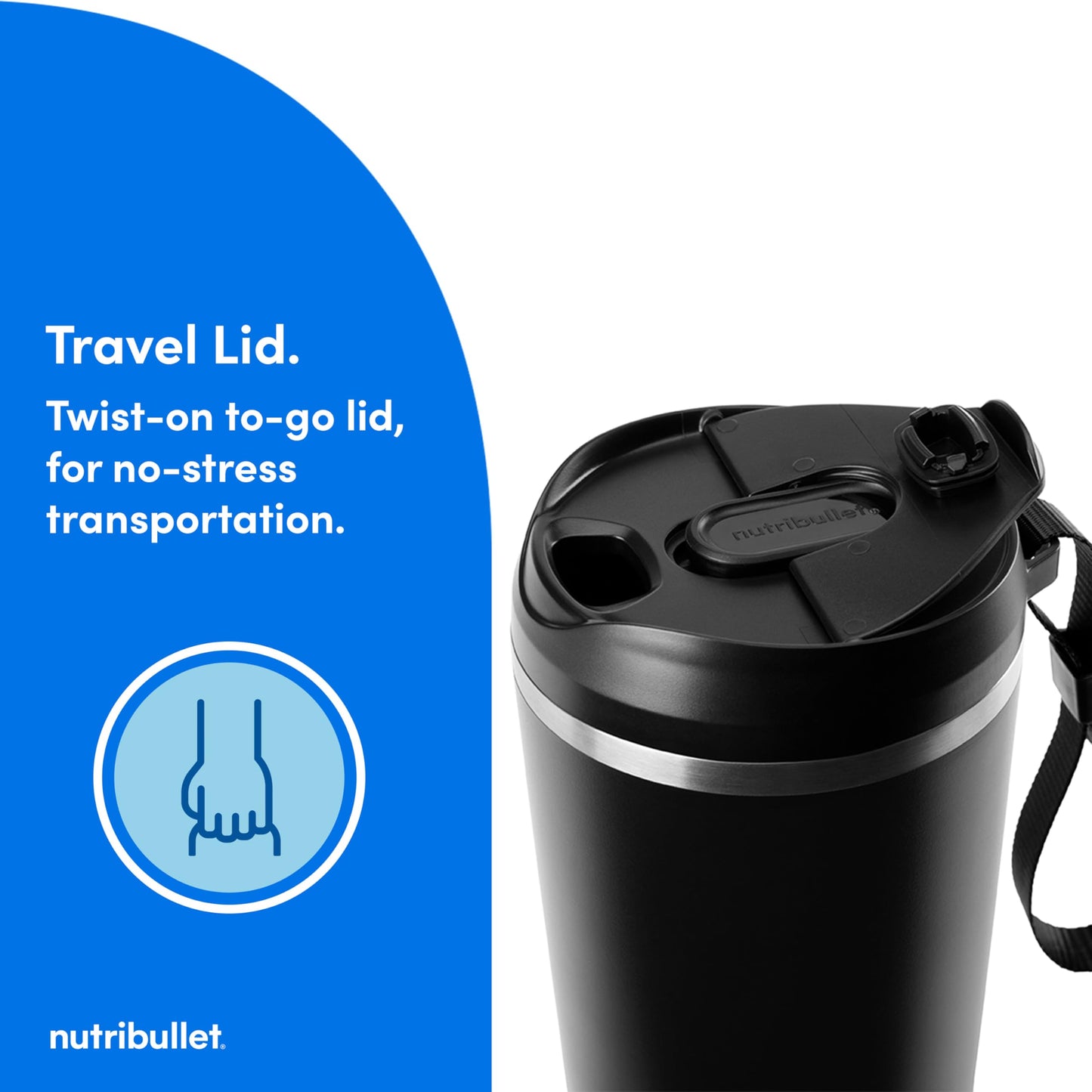 Flip Portable Blender with Insulated Cup (20 oz / Black)