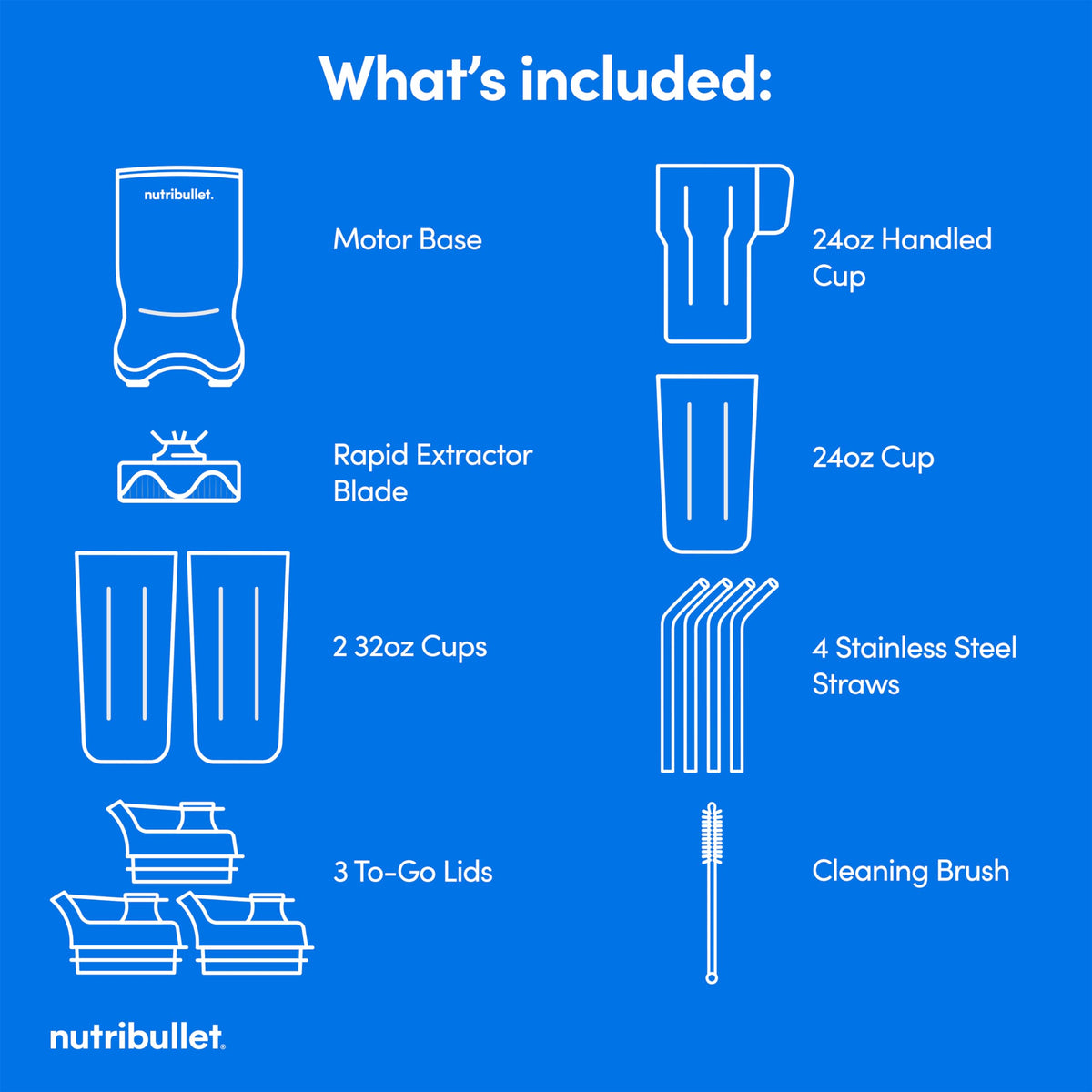 Ultra Deluxe Personal Blender (32 oz / Silver)