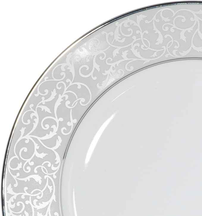 Mikasa Parchment 40-Piece Dinnerware Set, Service for 8, Durable Porcelain Plates, Bowls, and Mugs with Contemporary Design, Dishwasher Safe