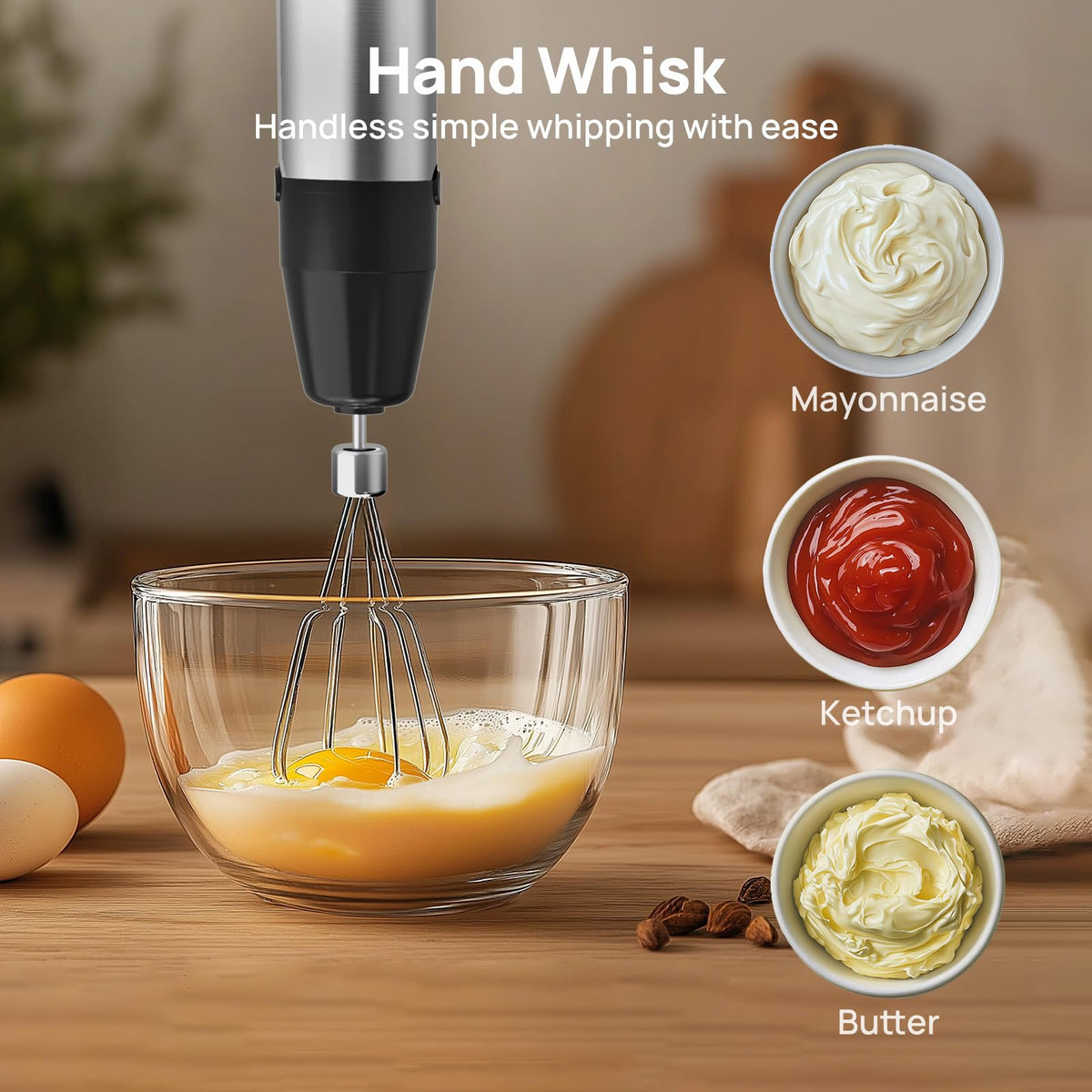 10-in-1 Immersion Hand Blender Max 1100W, Trigger Speed Control (10 IN 1)