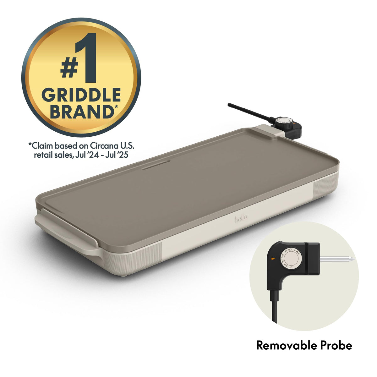 12 x 22 Electric Ceramic Nonstick (12" x 22" / Oatmilk)