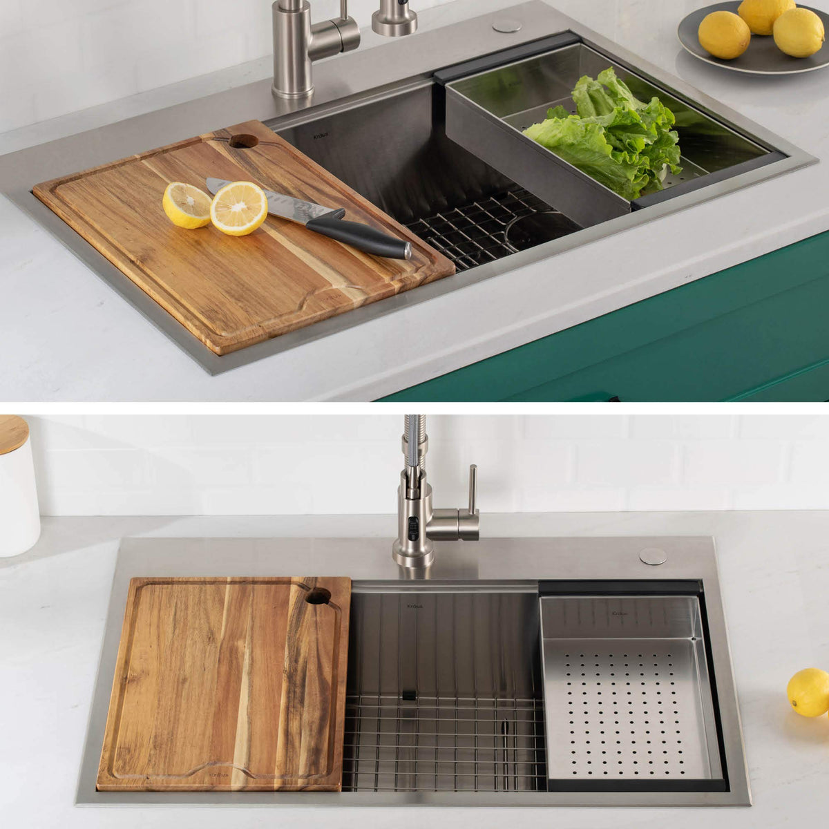 Stainless Steel 16.75 in Workstation Sink Colander CS