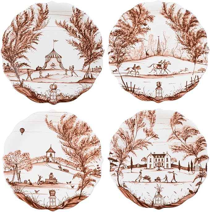 Juliska Country Estate Harvest Party Plate Assorted Set/4