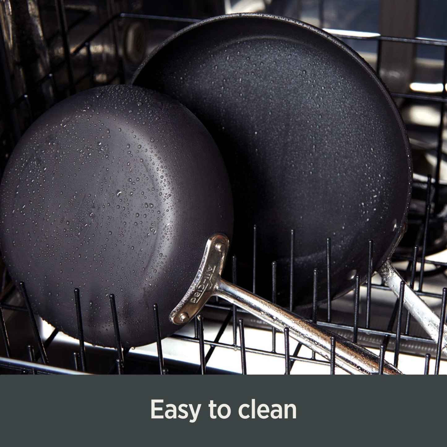 Essentials Hard Anodized Nonstick Fry & Sauce Pan Set 8.5 Inch (3-Piece Set)