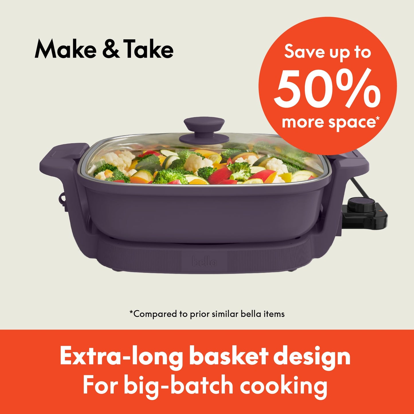 Fits Anywhere SAUTE Make & Take Skillet (12" x 12" / Plum)