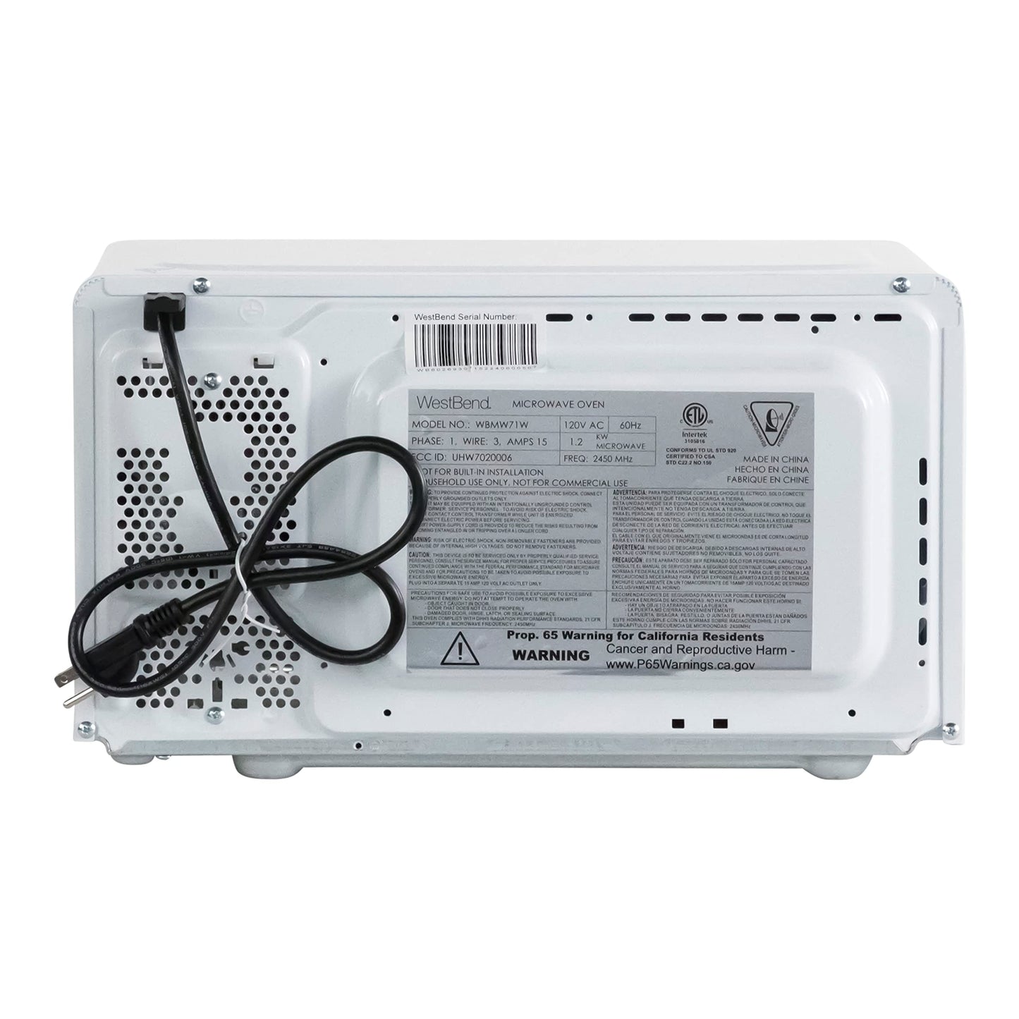 0.7 Cu. Ft. Countertop Microwave Oven (0.7-Cu.Ft. / White)