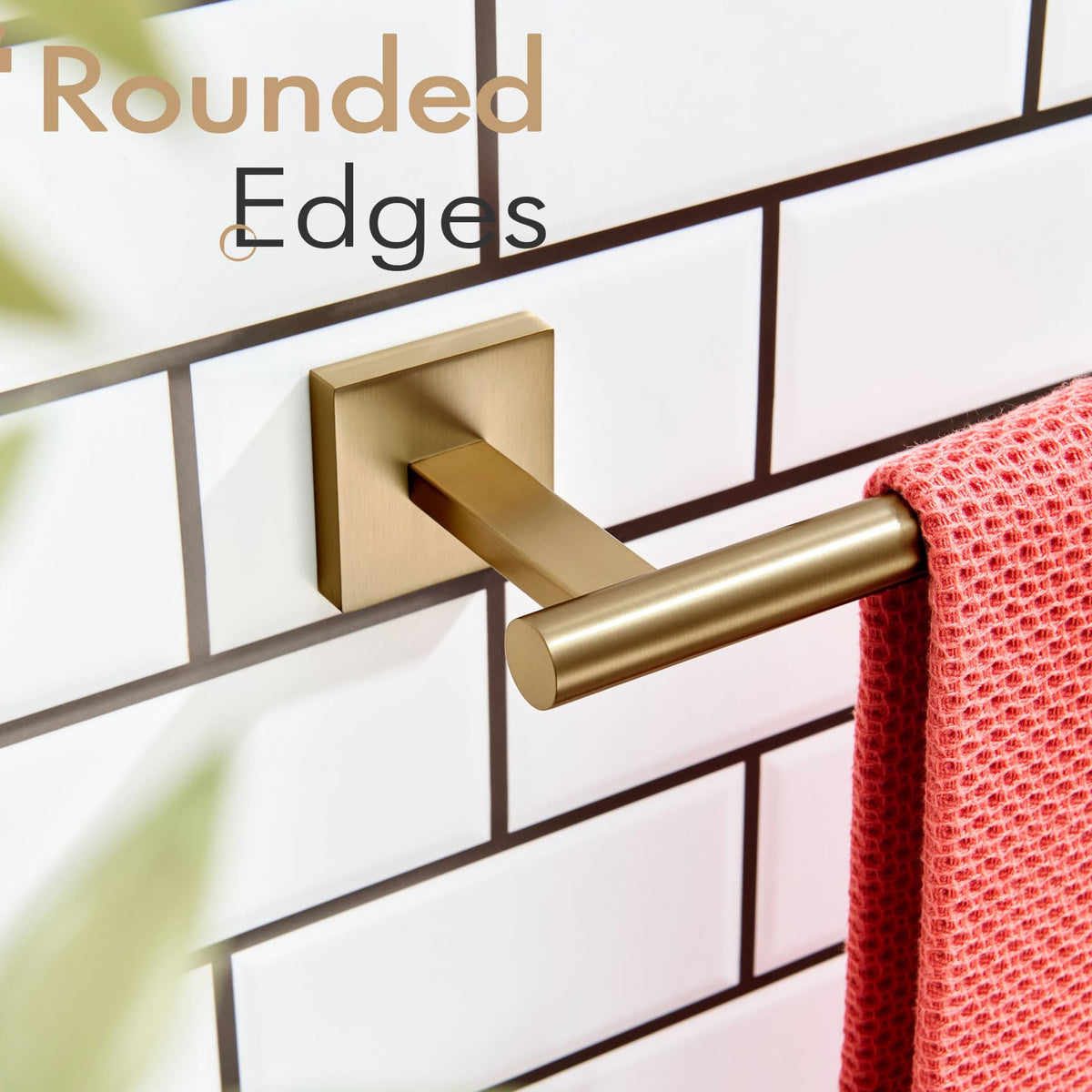 Bathroom Towel Bar Hand Towel Holders Wall Mount Toilet Kitchen Cabinet Paper Holder Stainless Steel Bath Hardware Champagne Bronze (Champagne Bronze / 1 Pack)