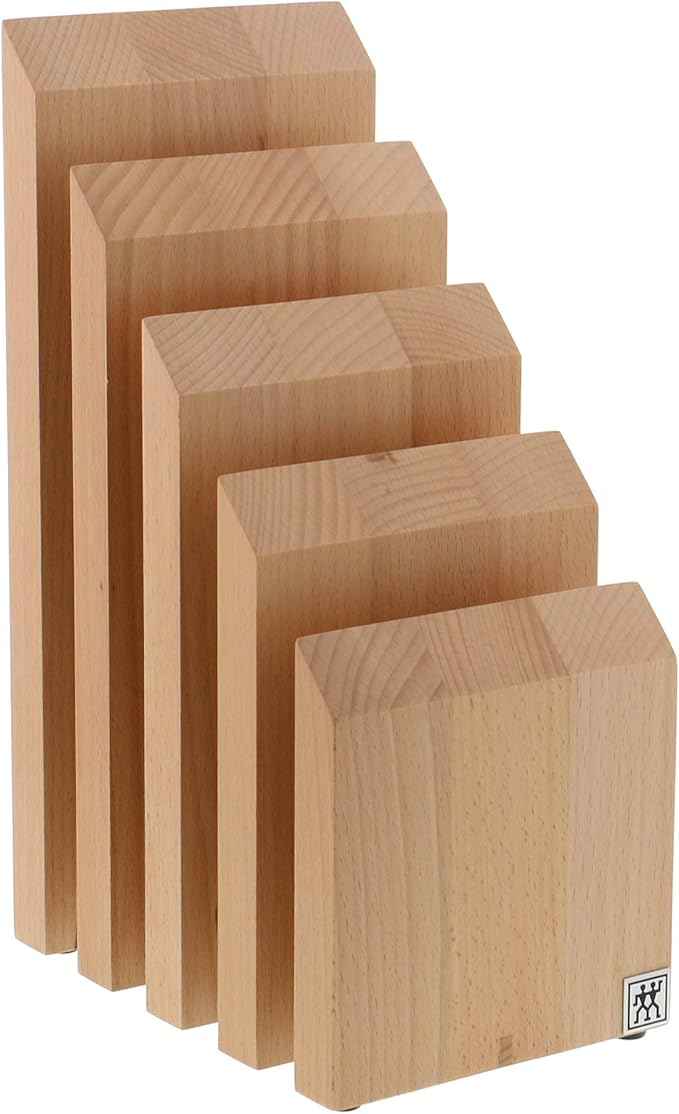 ZWILLING Italian Upright Magnetic Knife Block - Natural Beechwood