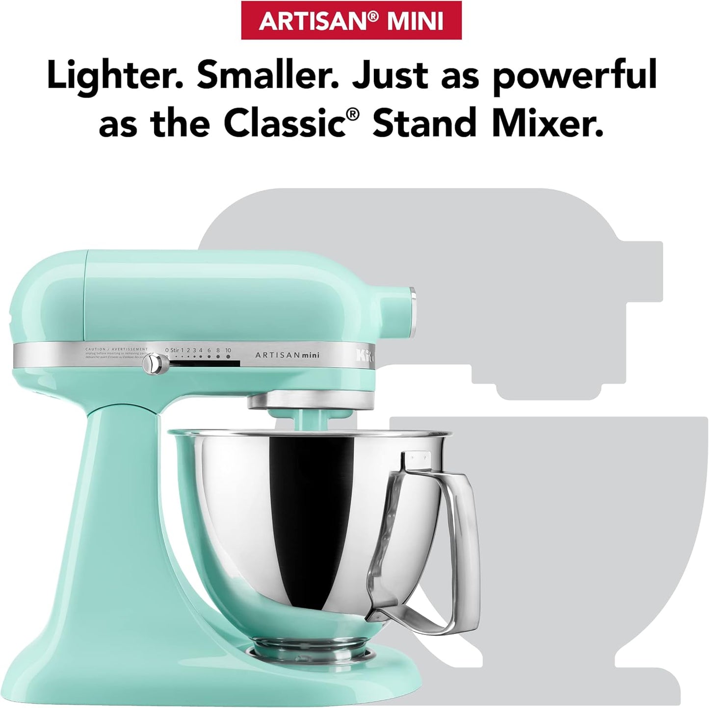 KitchenAid Artisan Mini 3.5 Quart Tilt-Head Stand Mixer - KSM3316X - Ice