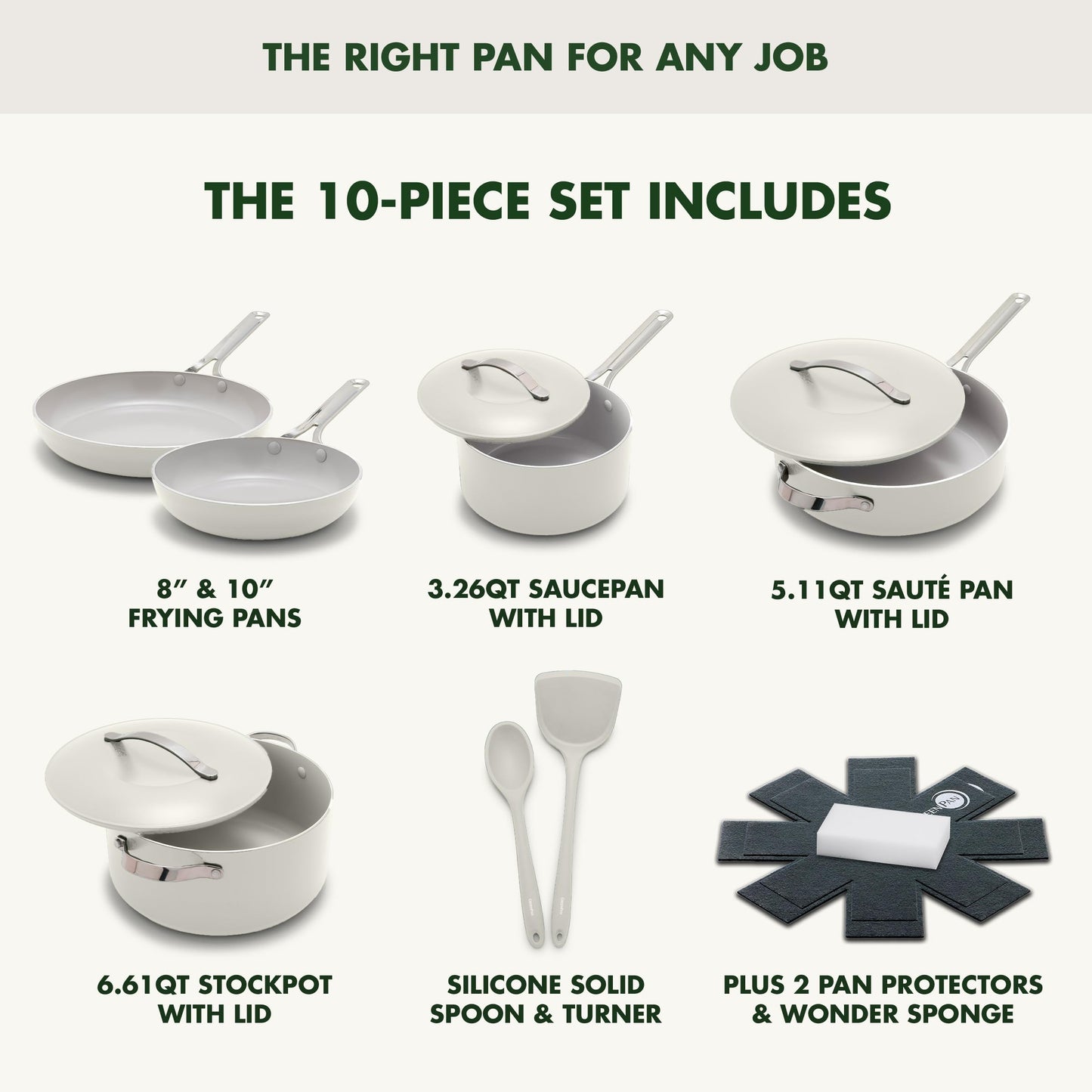 Nova 10 Piece Cookware Pots & Pans Set (10 Count)