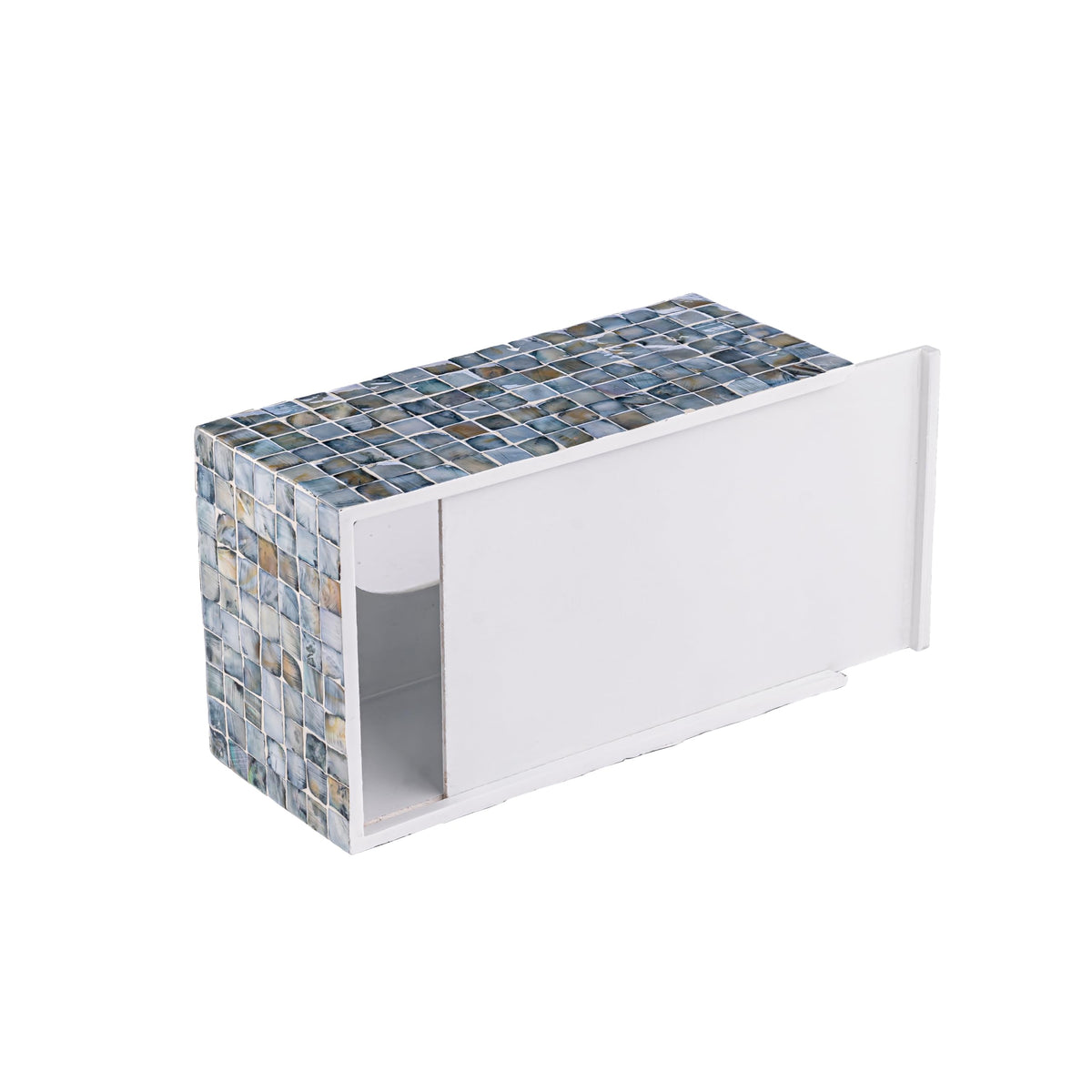 Rectangular Mother of Pearl Tissue Box Capiz Shell Handmade Rectangle Tissue Box Cover Holder Decorative Napkin Dispenser Organizer Rustic Farmhouse Vintage Decor
