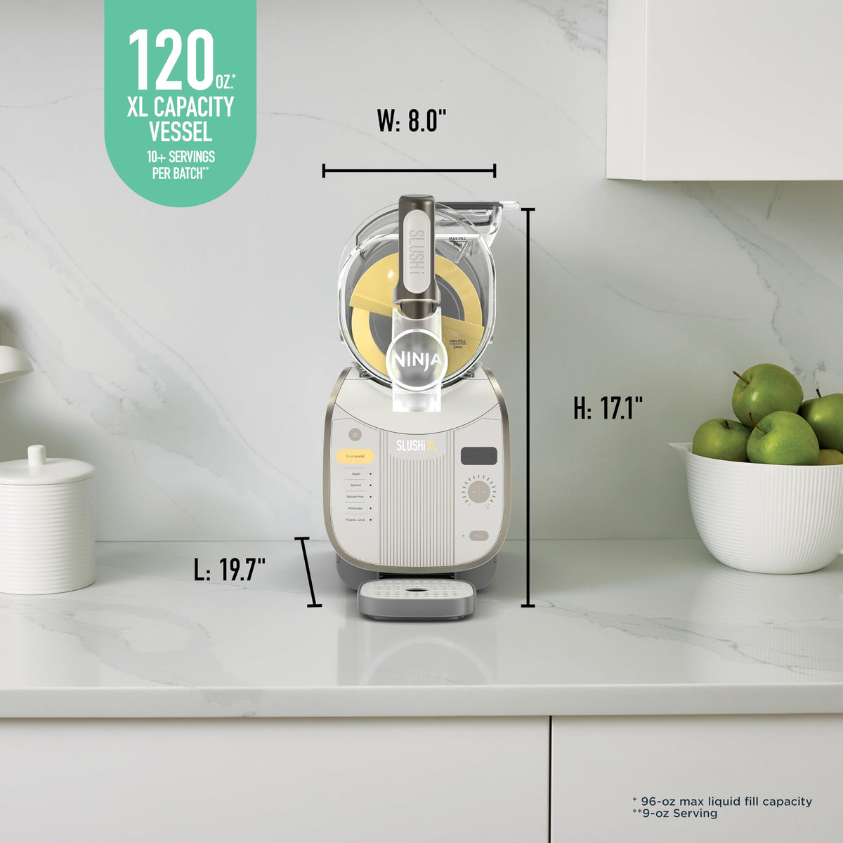 SLUSHi XL Smart Frozen Drink Maker and SLUSHi Machine (SLUSHi XL Smart (Crema))