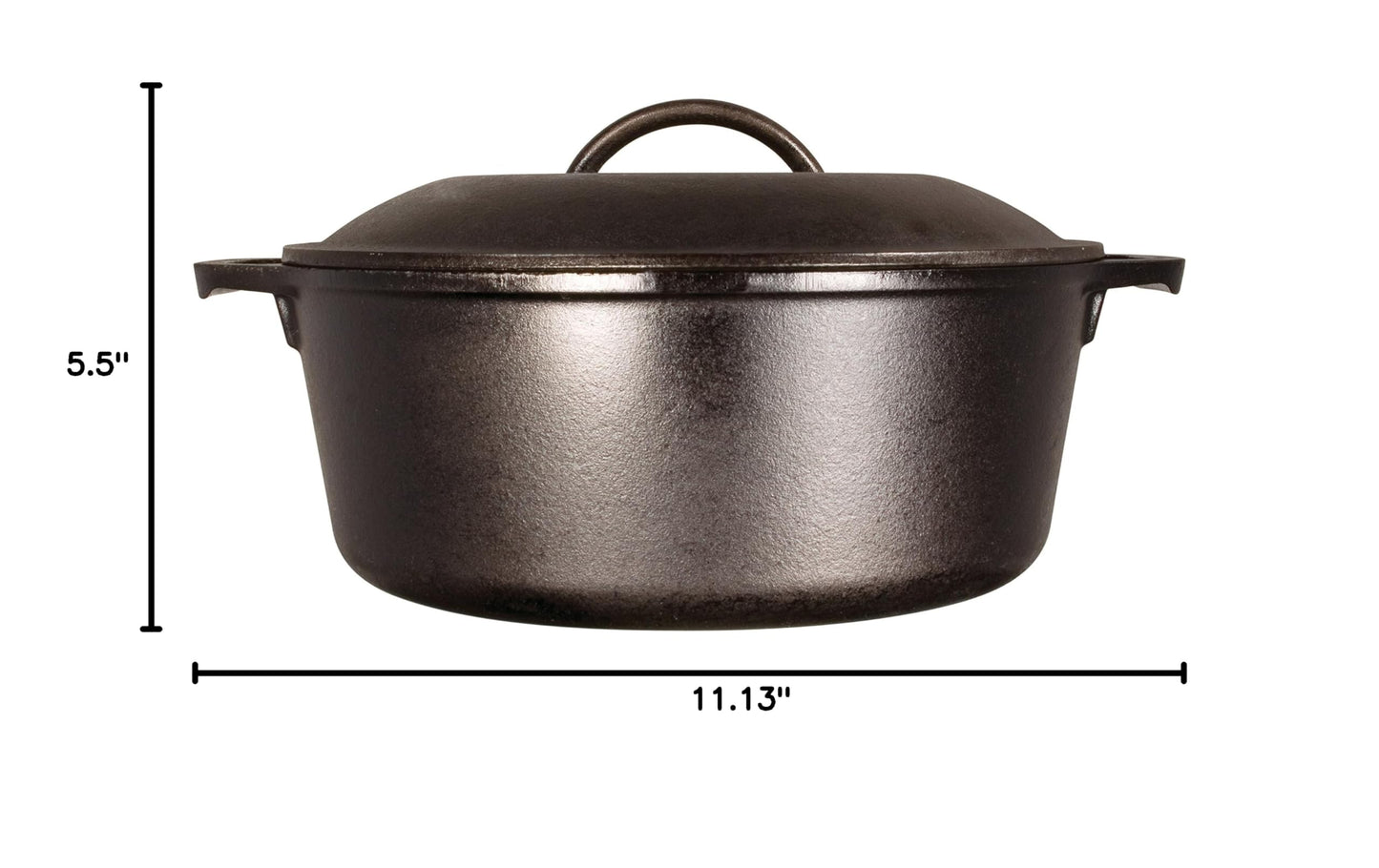 Cast Iron Dutch Oven with Loop Handle (5 Quart / Bundle)