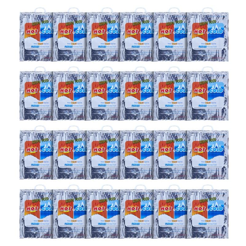 Hot and Cold Insulated Bags for Food Delivery (Large (Meal and Grocery Size))