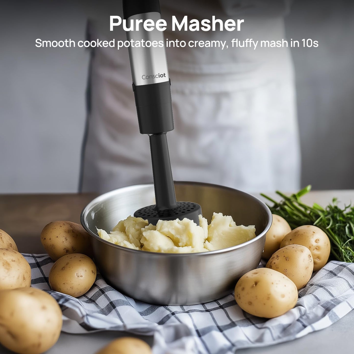 10-in-1 Immersion Hand Blender Max 1100W, Trigger Speed Control (10 IN 1)