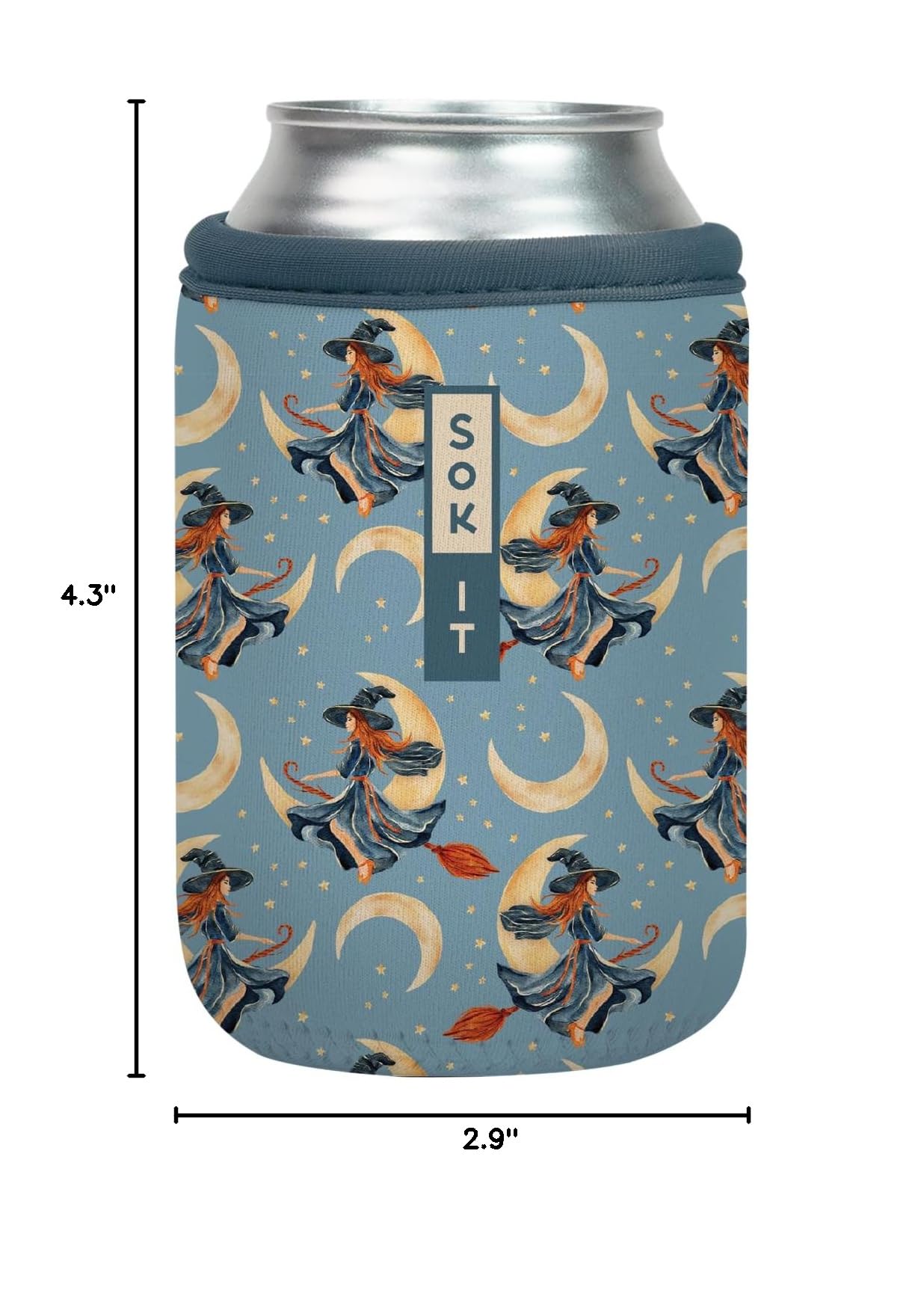 CanSok Sleeve for Beer & Soda Insulated Neoprene Cover (Witching Hour / 12oz Can Sleeve)