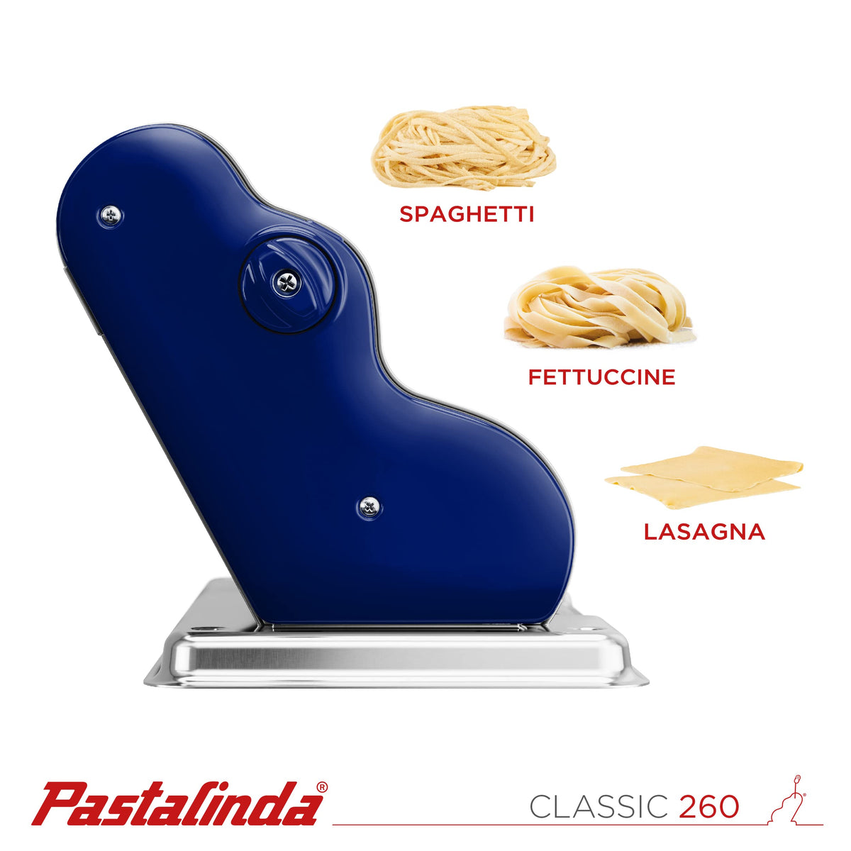 Classic 260 Pasta Maker Machine (Navy Blue)