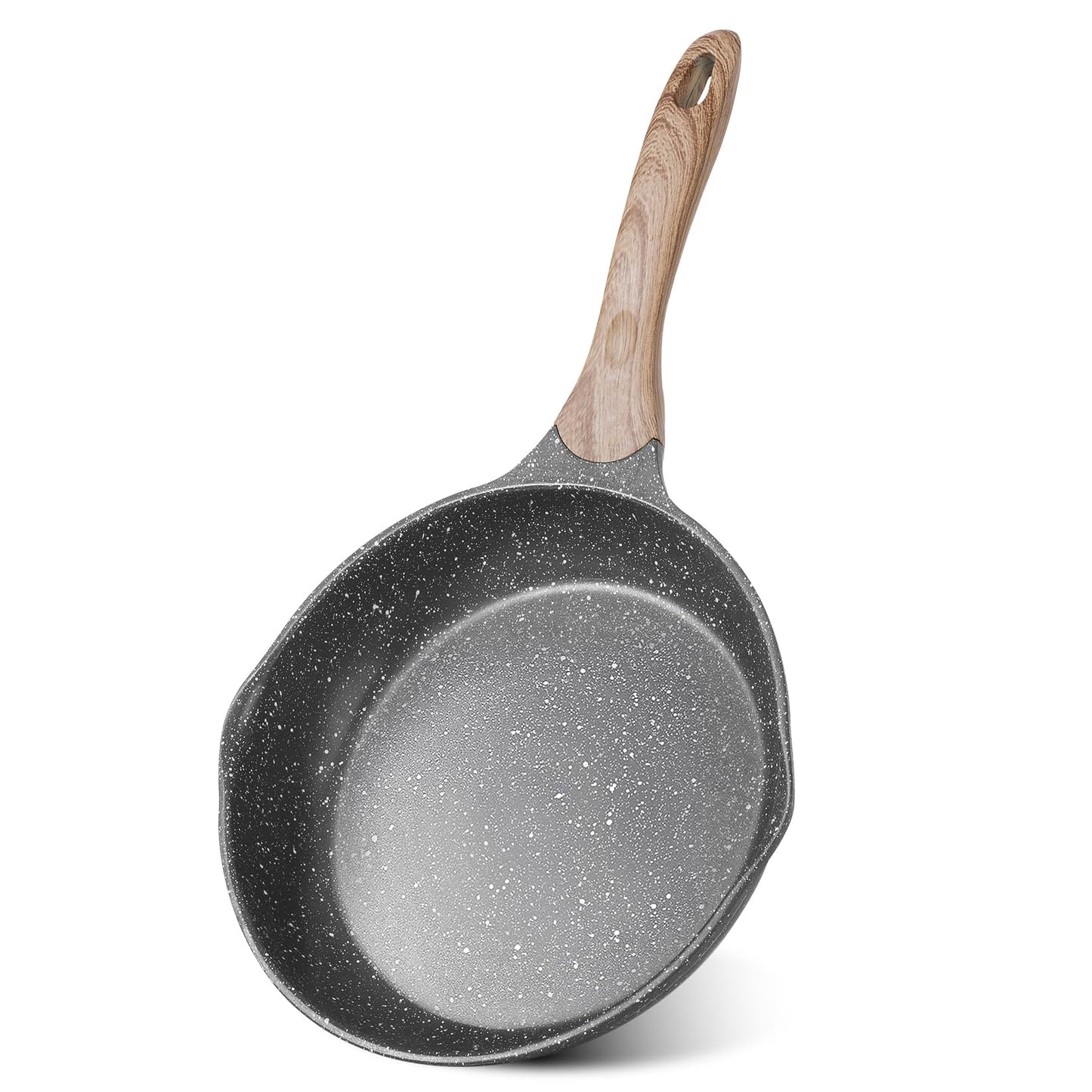 8 Inch Nonstick Frying Pan Easy Clean Small Egg Pan Skillet (Gray / 8")