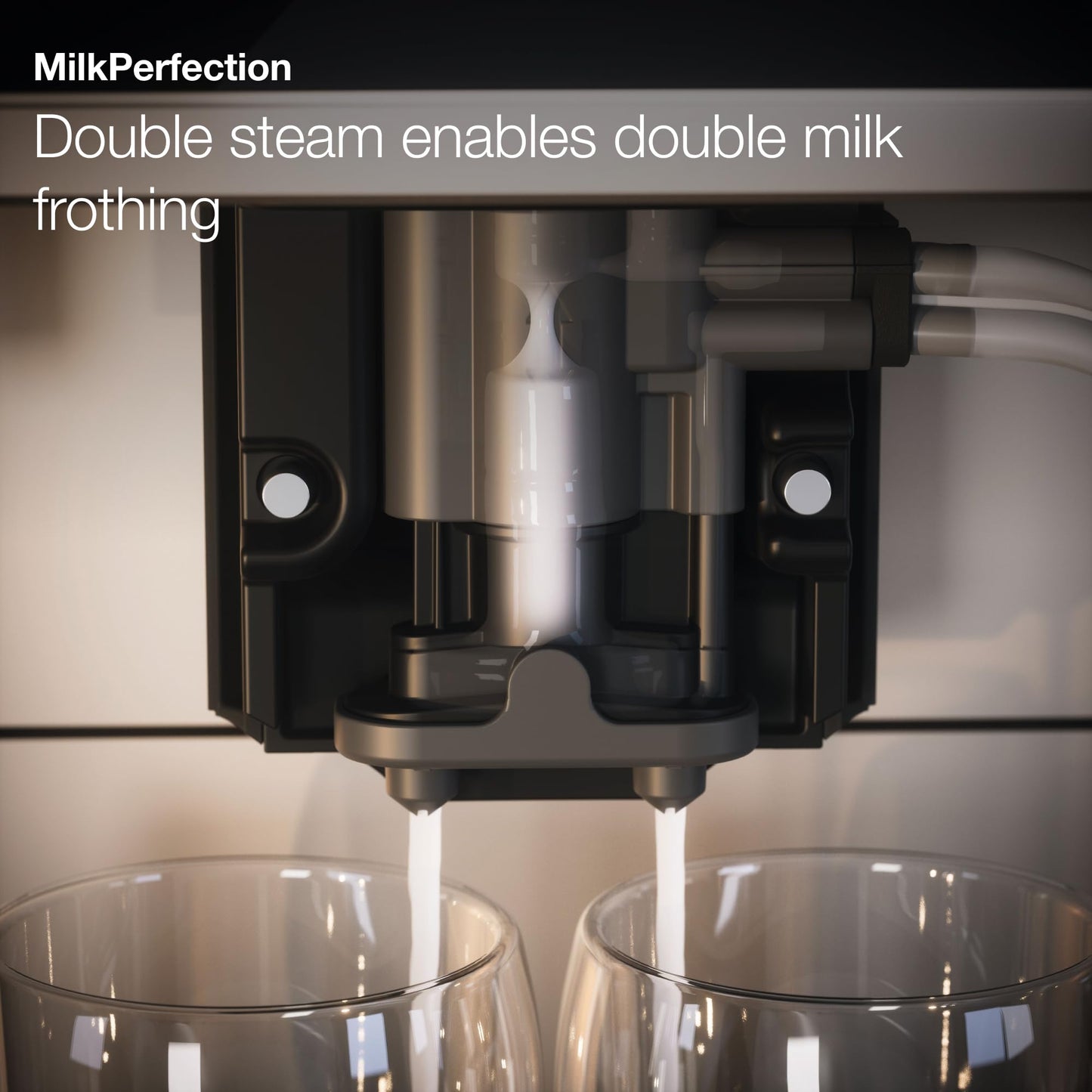 CM 6360 MilkPerfection Fully Automatic Coffee & Espresso Machine (Lotus White & Clean Steel Metallic)