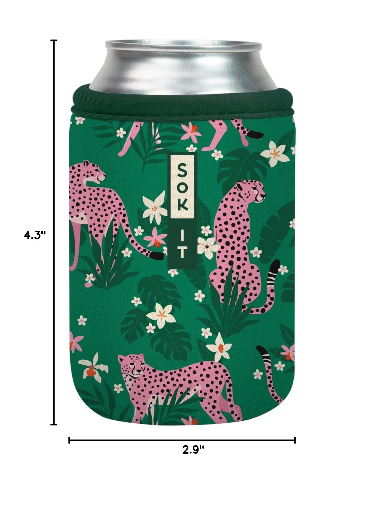 CanSok Sleeve for Beer & Soda Insulated Neoprene Cover (Paradise Prowl / 12oz Can Sleeve)