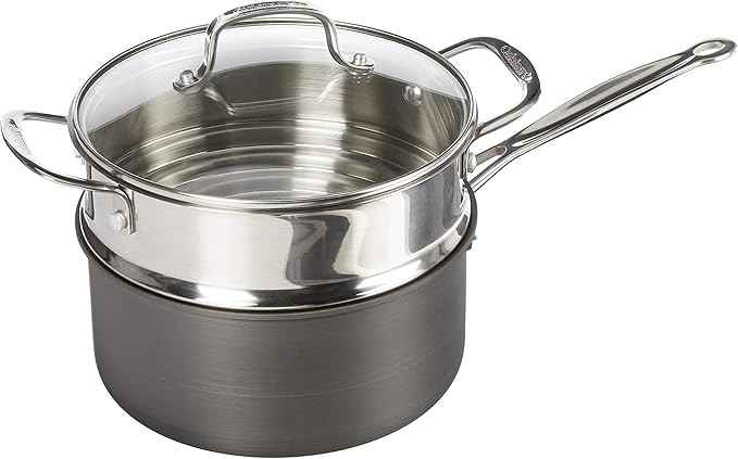 Cuisinart 17-Piece Pots and Pans Set, Non Stick Hard Anodized Cookware Set, Compatible with Electric, Gas Cooktops, Dishwasher Safe, Oven Safe Pot Set, Cool Grip Handles, Aluminum Core for Even Heat
