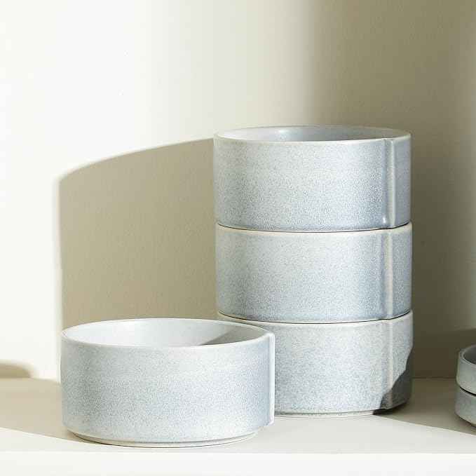 Stone Lain Bao 24-Piece Dinnerware Set Stoneware, Blue-Grey