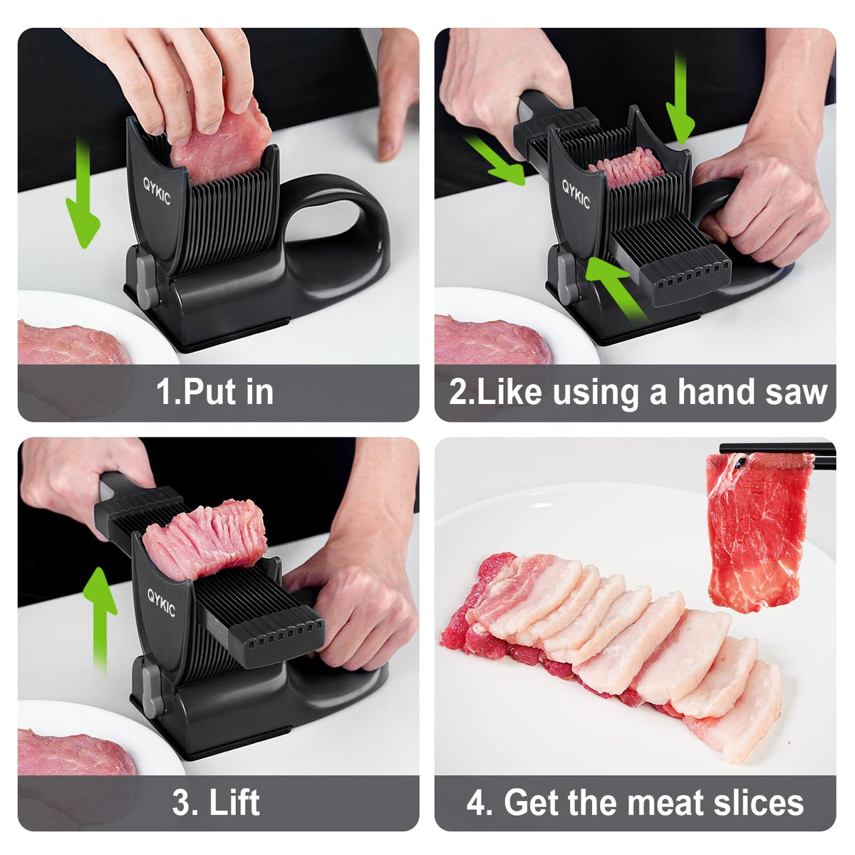 Fresh Meat Slicer with SteadyGrip (Black)